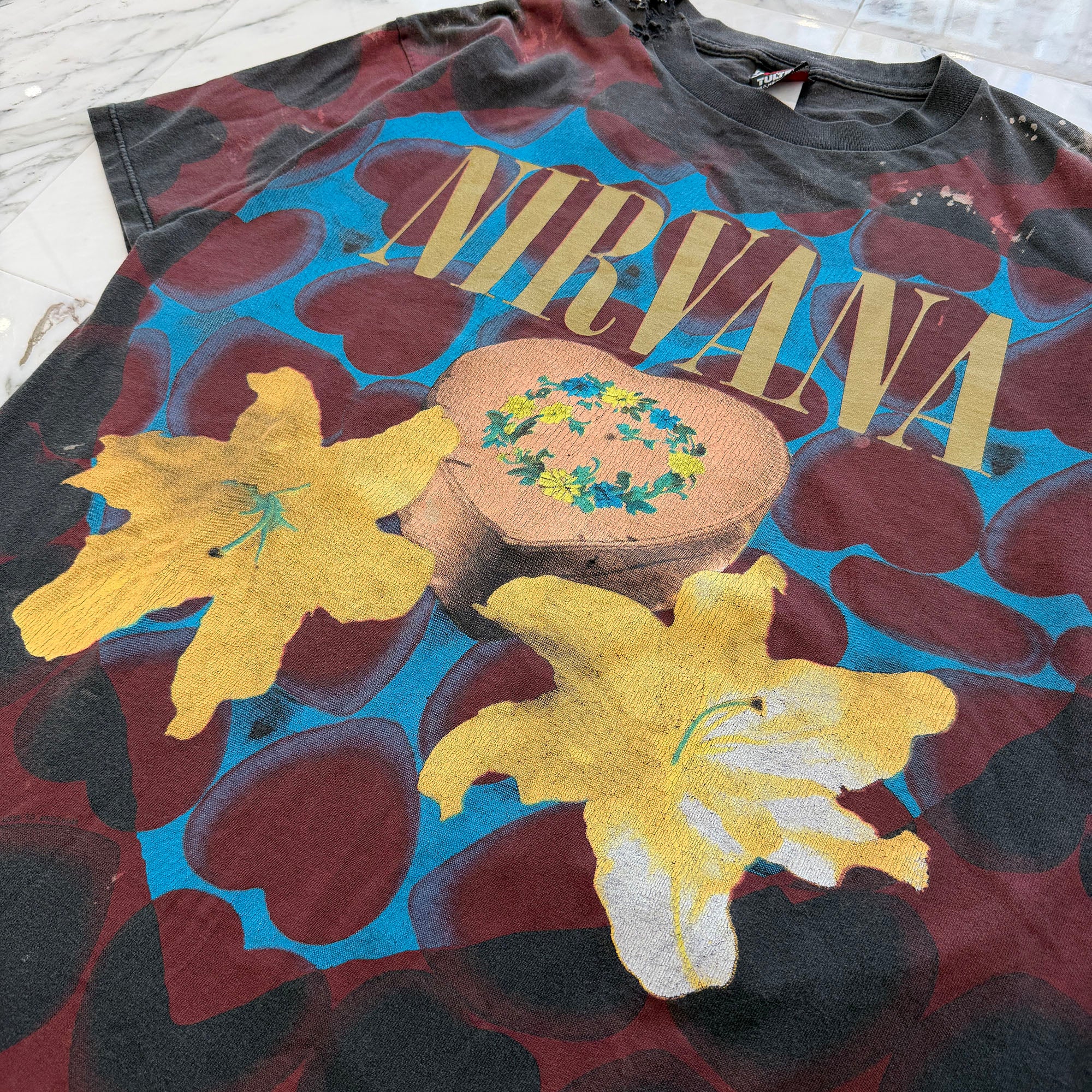 Vintage 90's NIRVANA "Heart Shaped Box" Giant S/S Tee Size XL ヴィンテージ 90's ニルバーナ ハート・シェイプト・ボックス ジャイアント社製 Tシャツ サイズXL