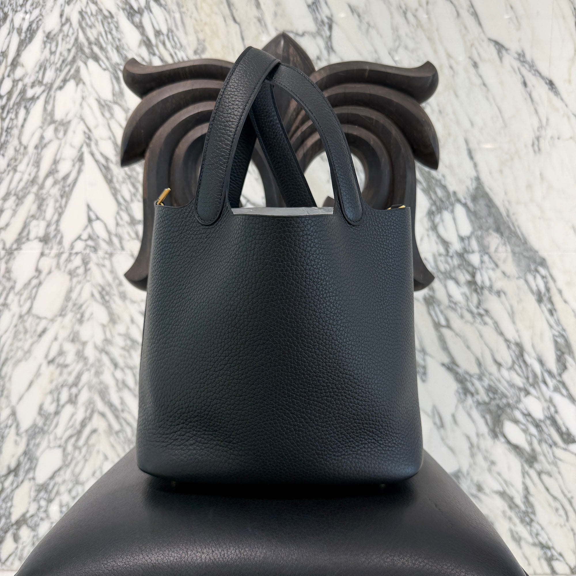 HERMES Picotin Lock MM "NOIR" W刻印 エルメス ピコタンロック MM "ノワール" W刻印