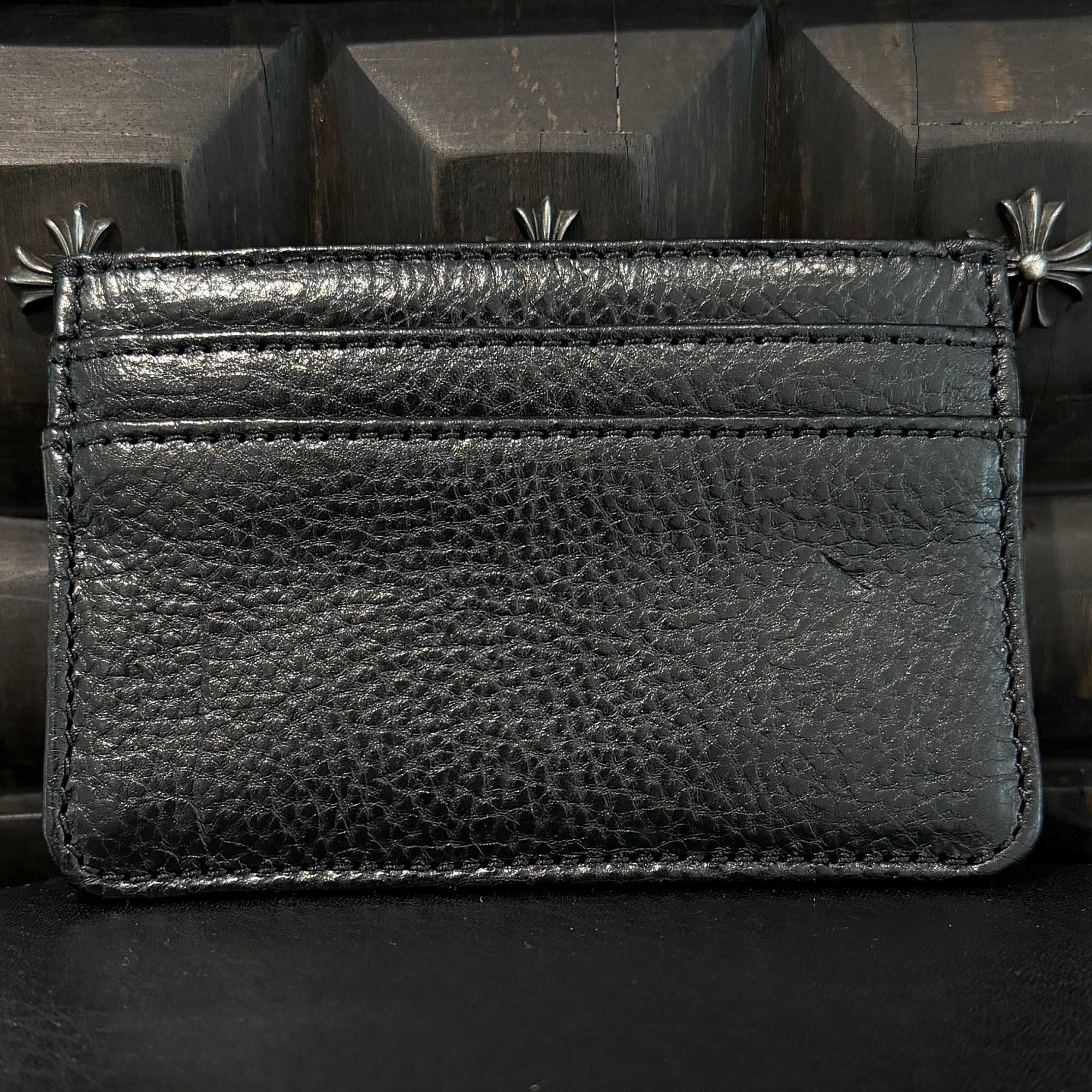 CHROME HEARTS Scroll Double Side Leather Card Case クロムハーツ スクロール ダブルサイド レザーカードケース