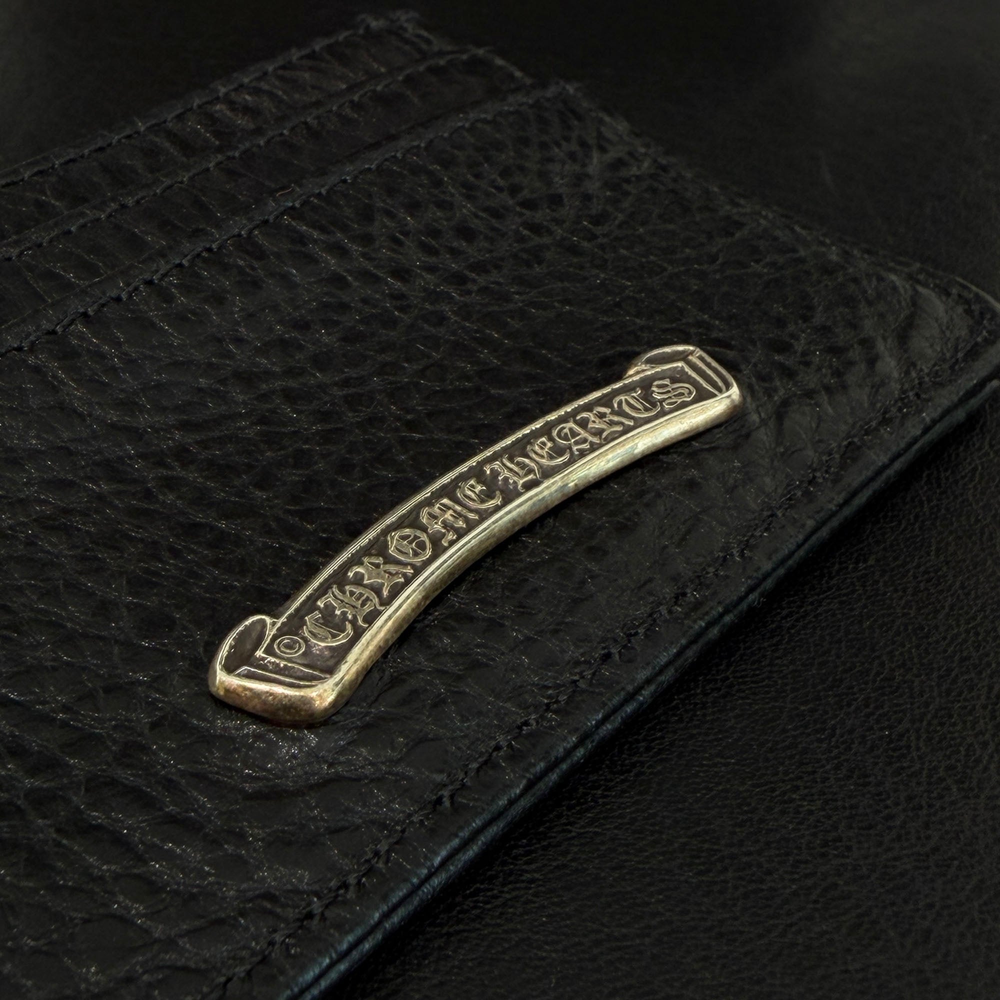 CHROME HEARTS Scroll Double Side Leather Card Case クロムハーツ スクロール ダブルサイド レザーカードケース