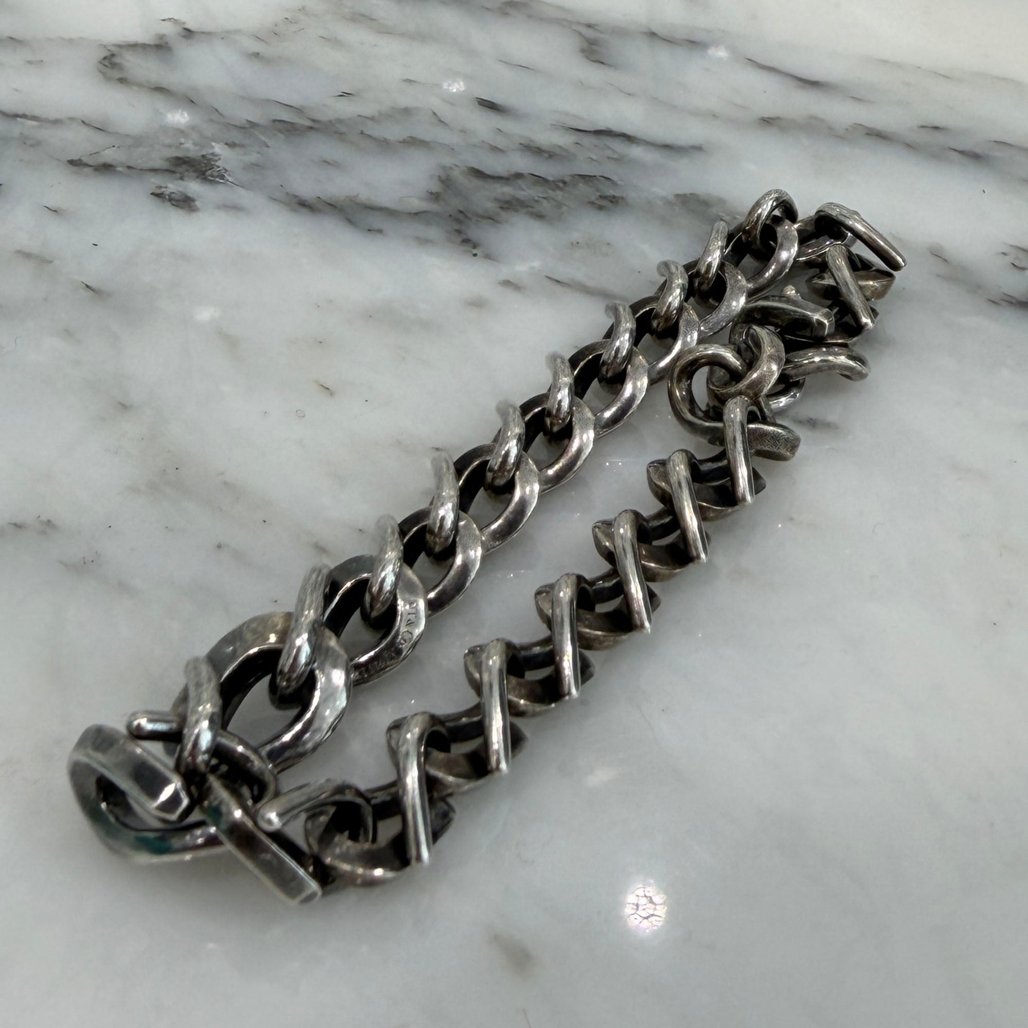 Tiffany Co. Forge Medium Link Bracelet Size XXXL ティファニー フォージ ミディアム リンク ブレスレット サイズXXXL