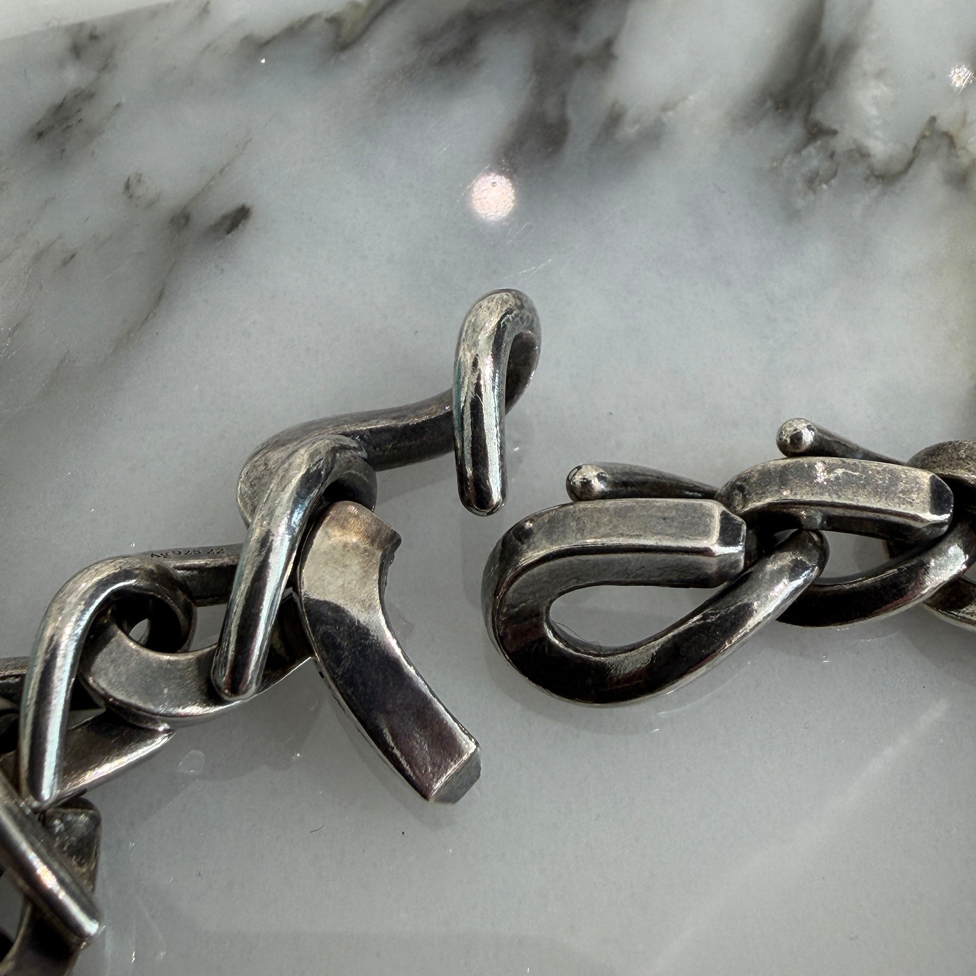 Tiffany Co. Forge Medium Link Bracelet Size XXXL ティファニー フォージ ミディアム リンク ブレスレット サイズXXXL