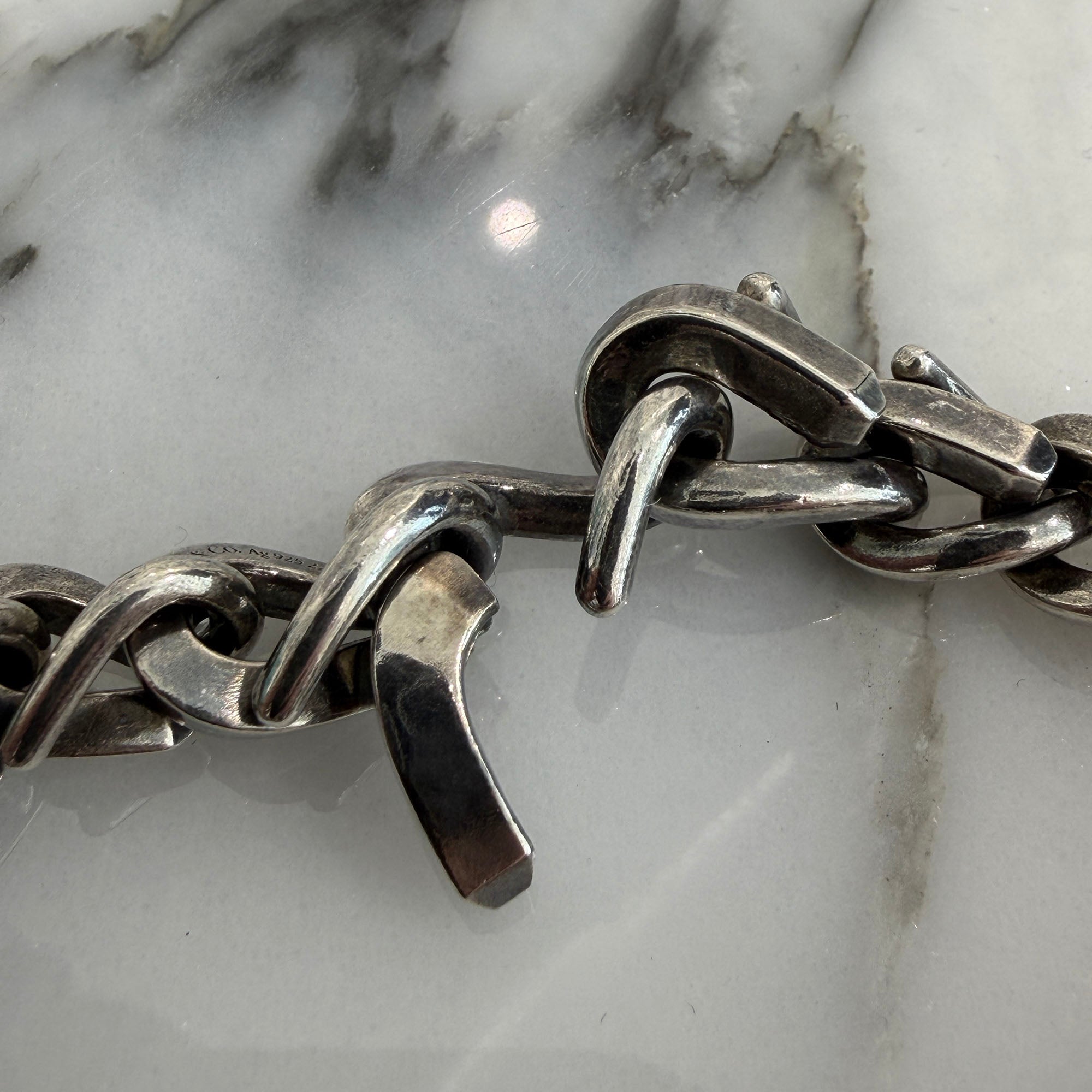 Tiffany Co. Forge Medium Link Bracelet Size XXXL ティファニー フォージ ミディアム リンク ブレスレット サイズXXXL
