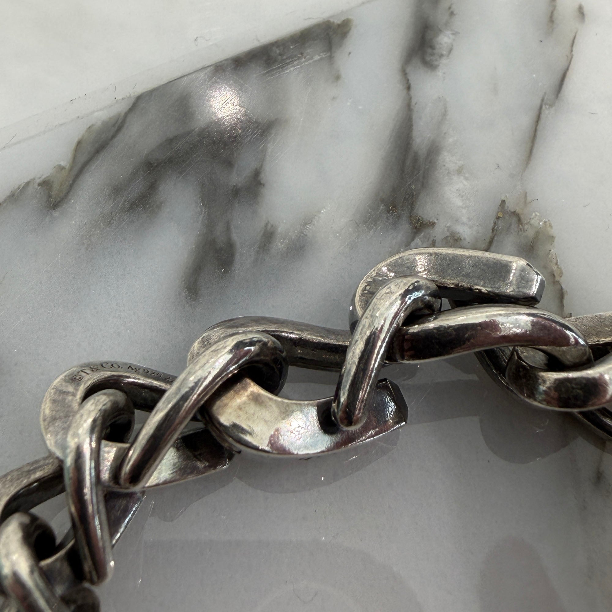 Tiffany Co. Forge Medium Link Bracelet Size XXXL ティファニー フォージ ミディアム リンク ブレスレット サイズXXXL