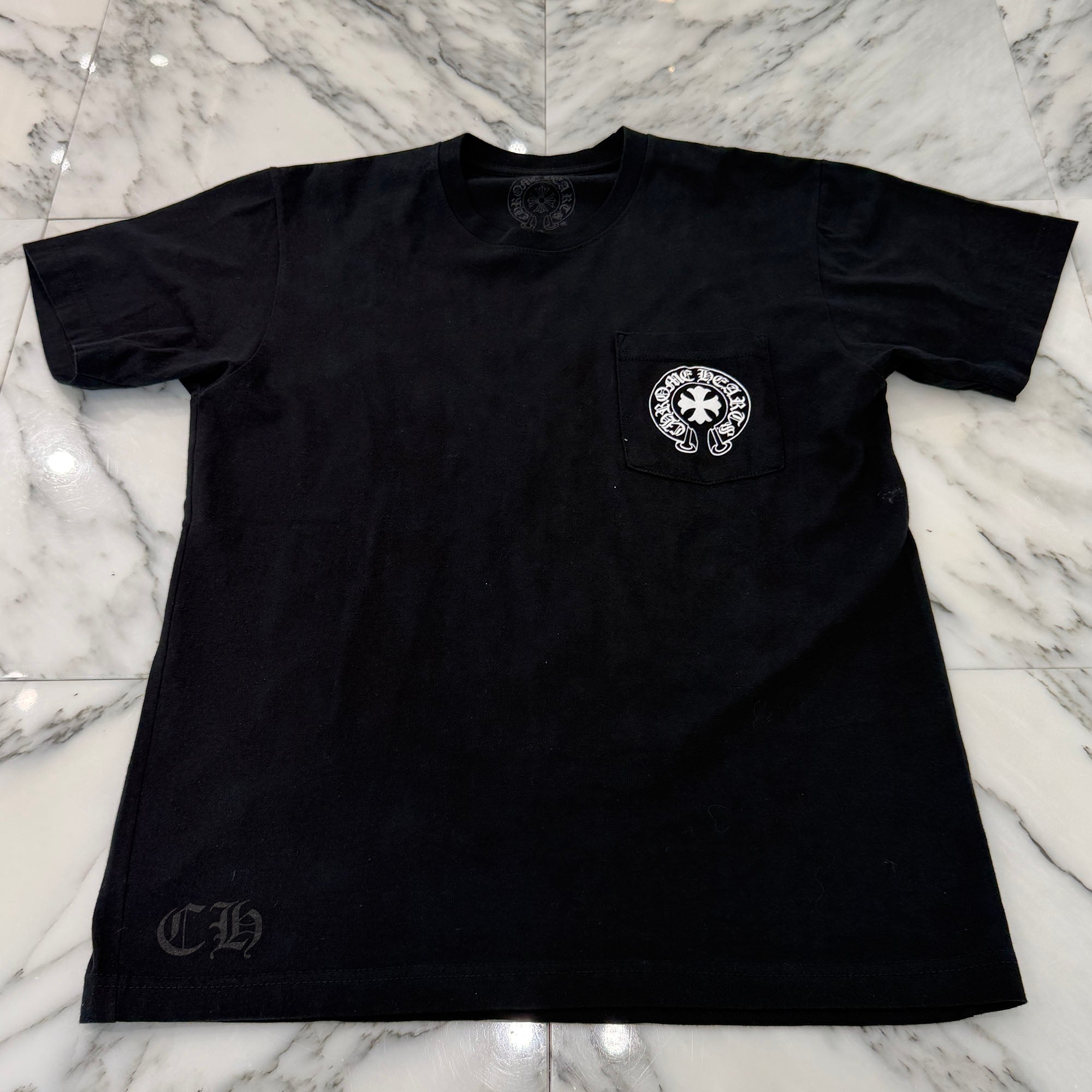 CHROME HEARTS Made In Hollywood Vertical Logo Tee Size M クロムハーツ メイドインハリウッド ヴァーティカルロゴ Tシャツ サイズM