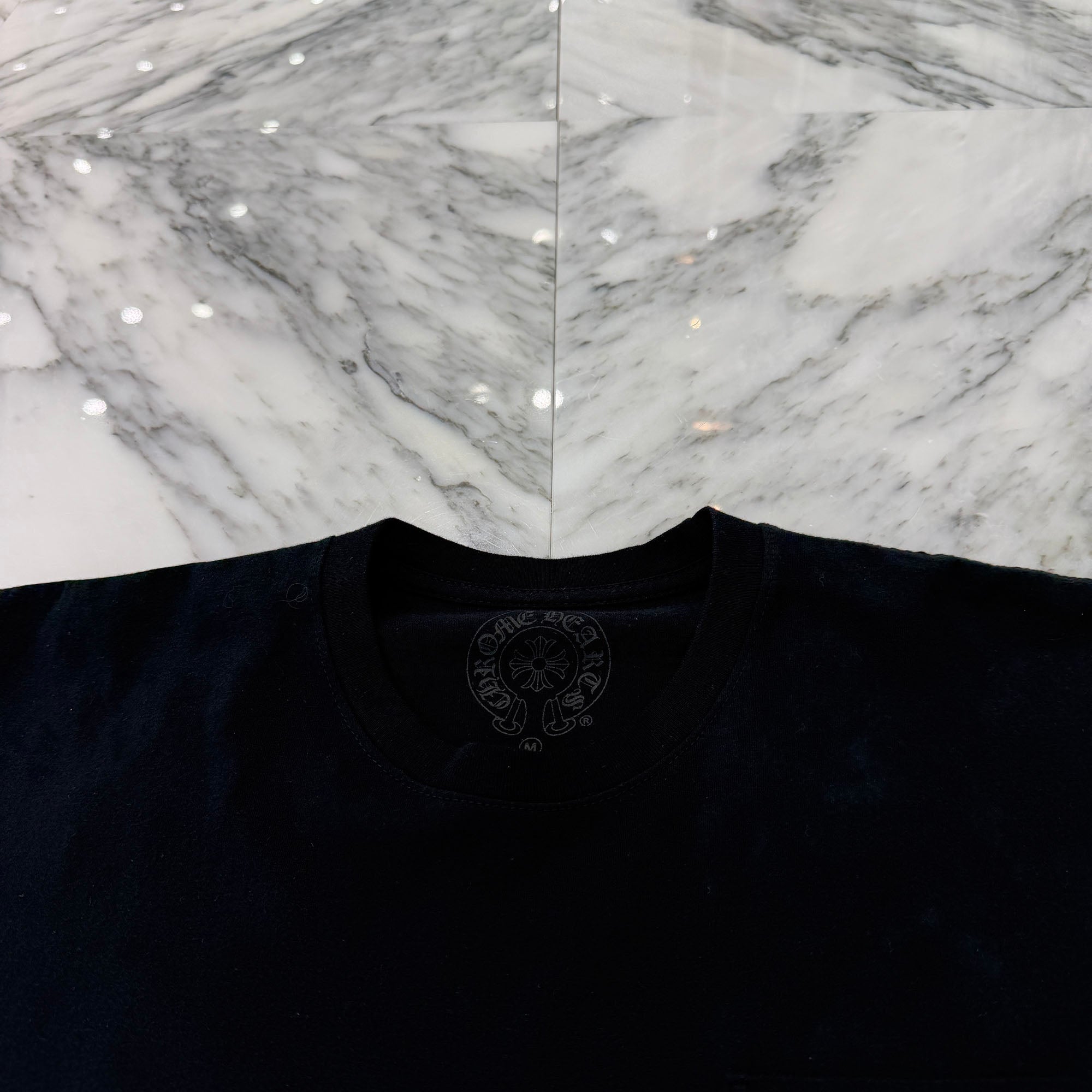 CHROME HEARTS Made In Hollywood Vertical Logo Tee Size M クロムハーツ メイドインハリウッド ヴァーティカルロゴ Tシャツ サイズM