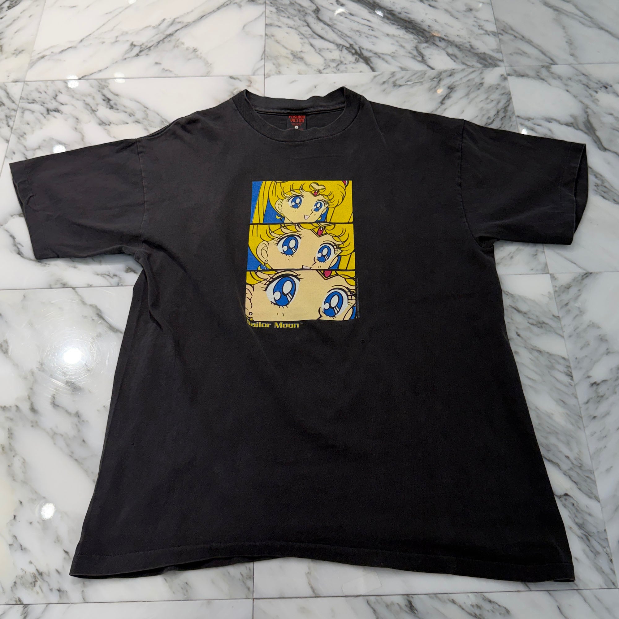 Vintage 90's Pretty Guardian Sailor Moon "Serena Tsukino" 1998 FASHION VICTIM S/S Tee Size L ヴィンテージ 90's 美少女戦士セーラームーン "月野うさぎ" 1998 ファッション・ヴィクティム社製 Tシャツ サイズL