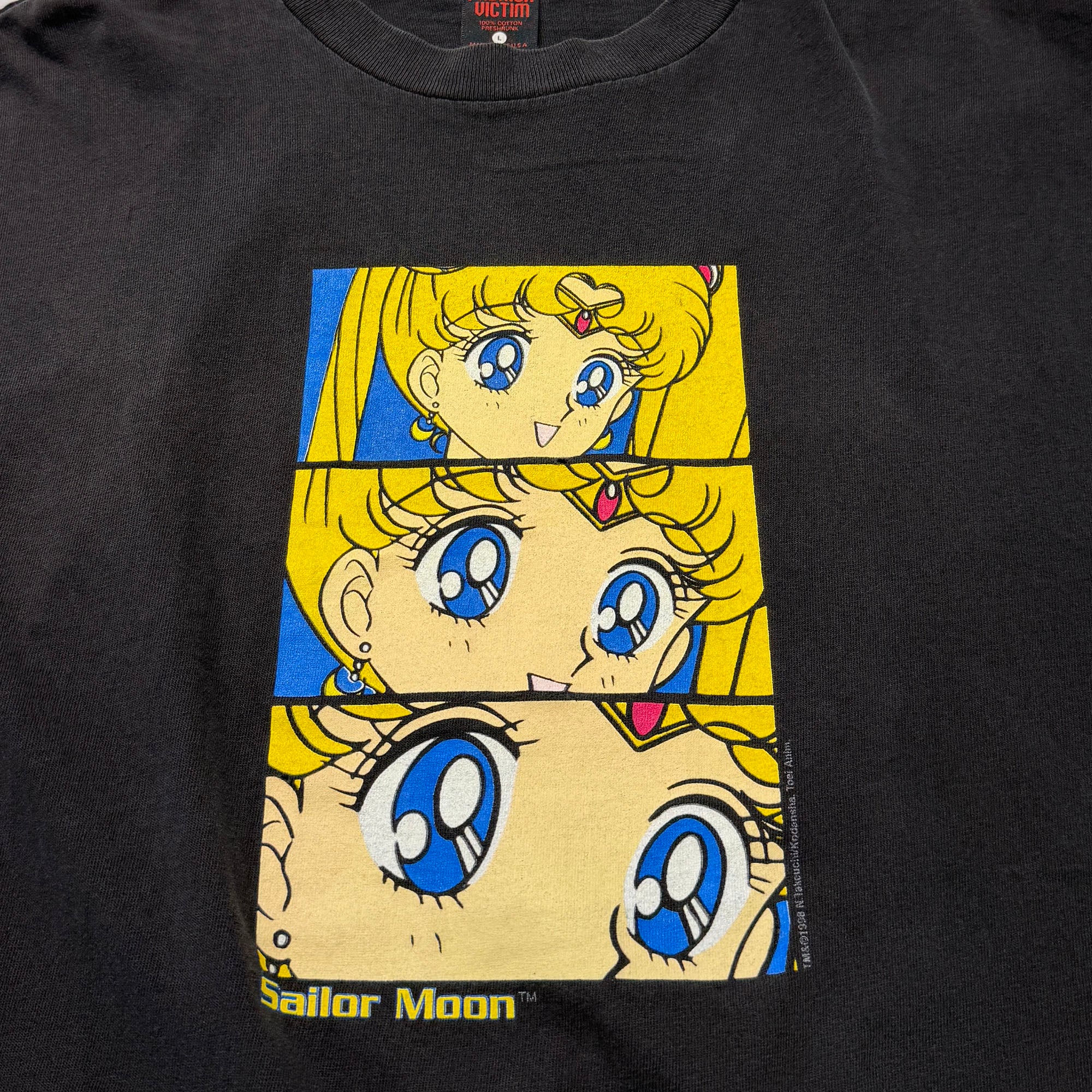Vintage 90's Pretty Guardian Sailor Moon "Serena Tsukino" 1998 FASHION VICTIM S/S Tee Size L ヴィンテージ 90's 美少女戦士セーラームーン "月野うさぎ" 1998 ファッション・ヴィクティム社製 Tシャツ サイズL