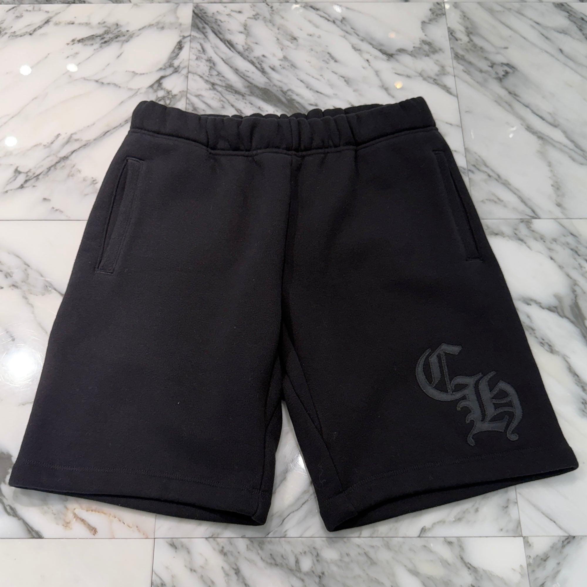 CHROME HEARTS 2025SS Y NOT CH Applique Embroidery Sweat Half Pants Size L クロムハーツ ワイノット CHアップリケ刺繡 スウェット ハーフパンツ サイズL