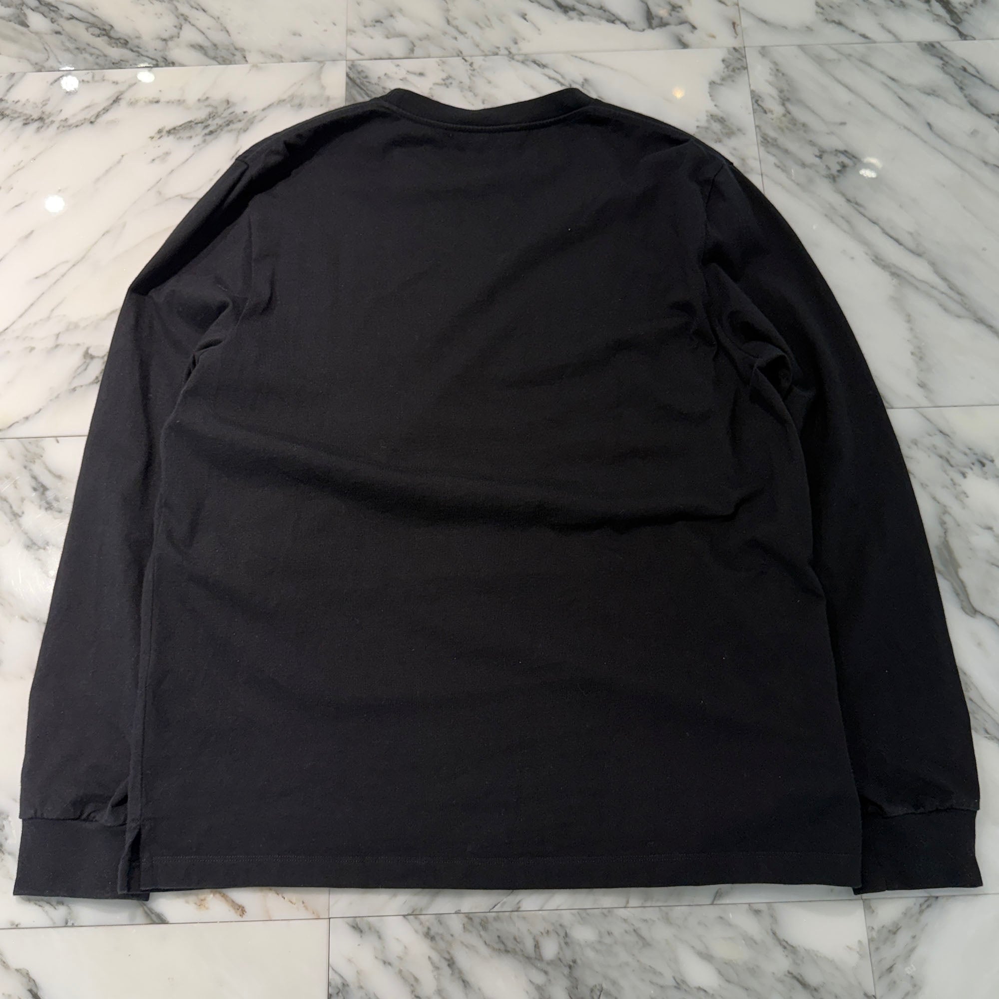 CELINE 2024SS Triomphe Logo Cotton Jersey Long Sleeve Tee RX0LE 1242 38AW Size L セリーヌ トリオンフ ロゴ コットンジャージー ロングスリーブ Tシャツ サイズL