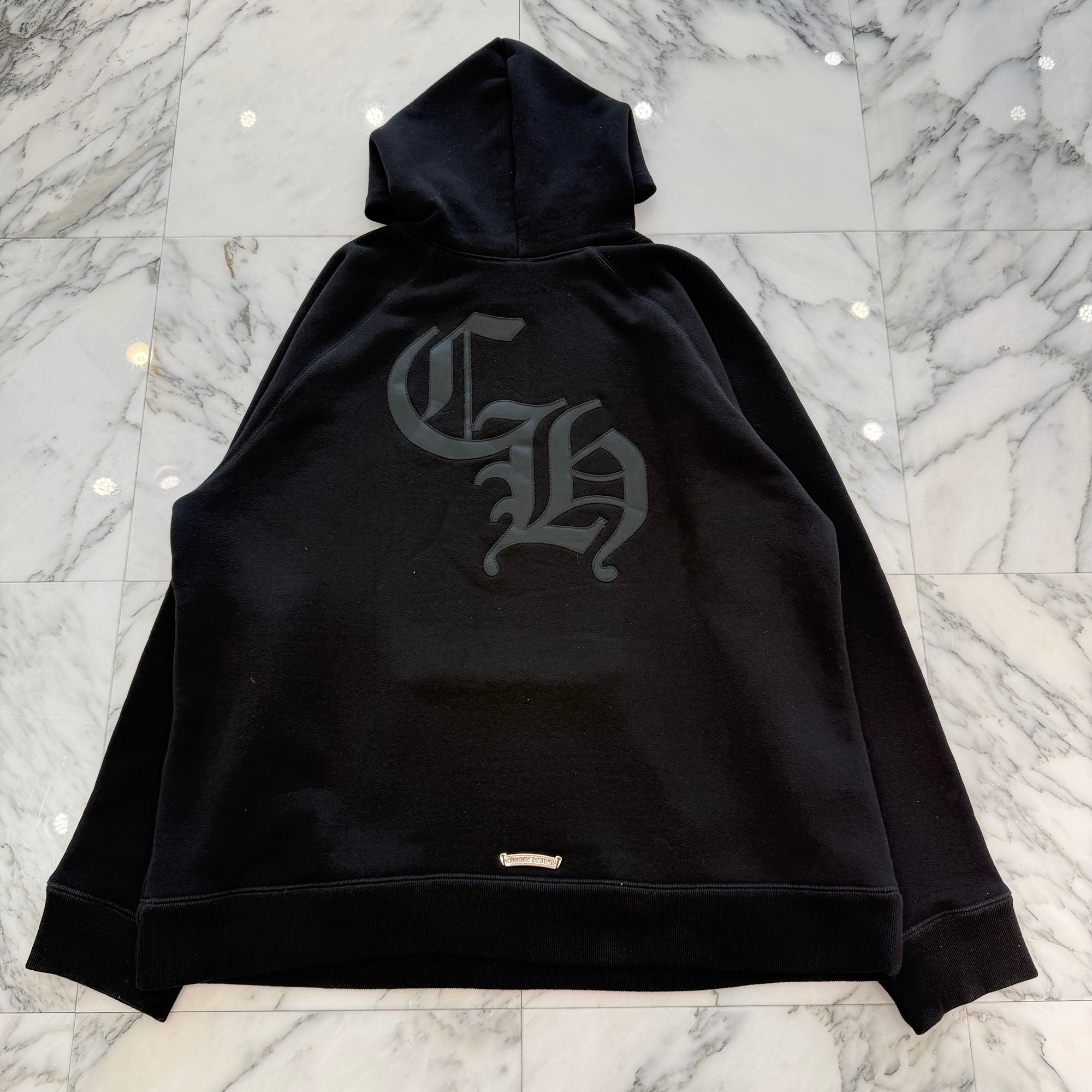 CHROME HEARTS 2025SS Y NOT Cemetery Cross Applique Embroidery Pullover Hoodie Size XXL クロムハーツ ワイノット セメタリークロス アップリケ刺繡 プルオーバーフーディ サイズXXL