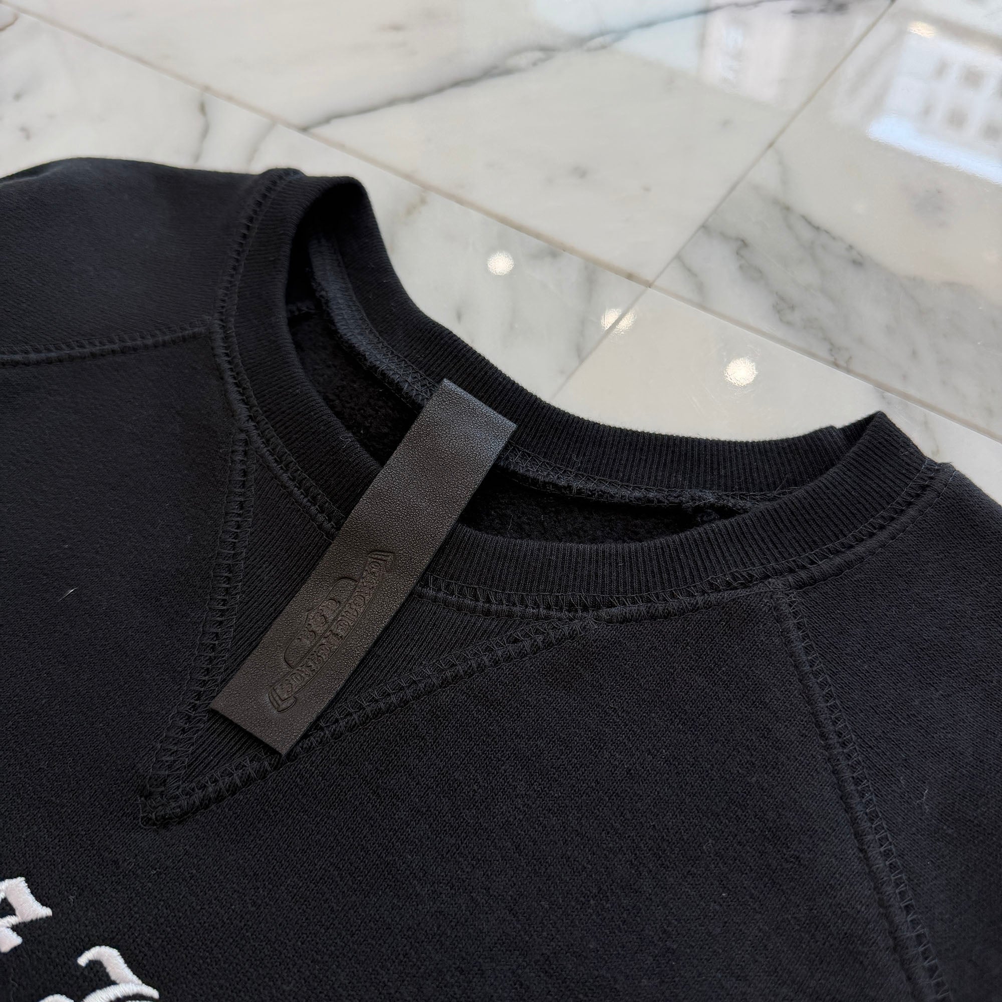 CHROME HEARTS King Taco 3 Cemetery Cross Embroidery Sweat Shirt Size XL クロムハーツ キングタコ 3セメタリークロス刺繍 スウェットシャツ サイズXL