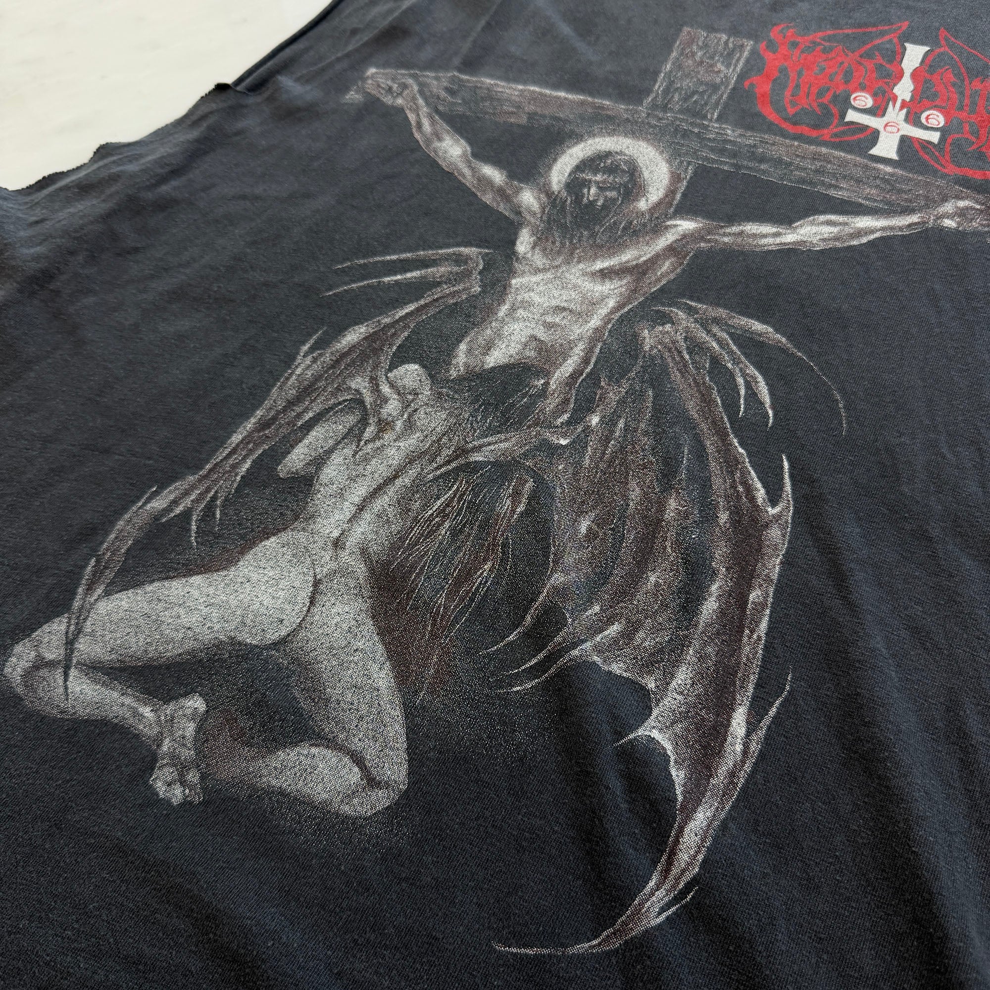 Vintage 90's Marduk " Christraping Black Metal " Sleeveless Tee Size XL ヴィンテージ マルドゥク "クリス・トレイピング・ブラック・メタル" ノースリーブTシャツ サイズXL