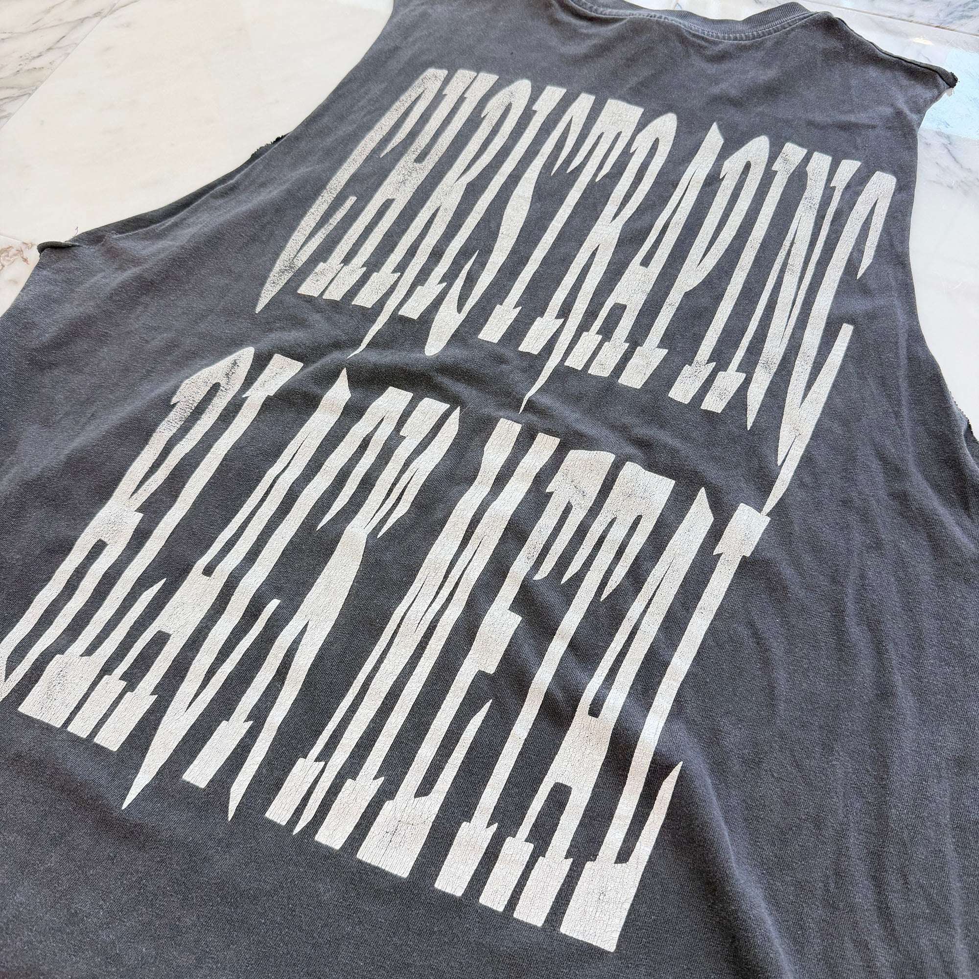 Vintage 90's Marduk " Christraping Black Metal " Sleeveless Tee Size XL ヴィンテージ マルドゥク "クリス・トレイピング・ブラック・メタル" ノースリーブTシャツ サイズXL