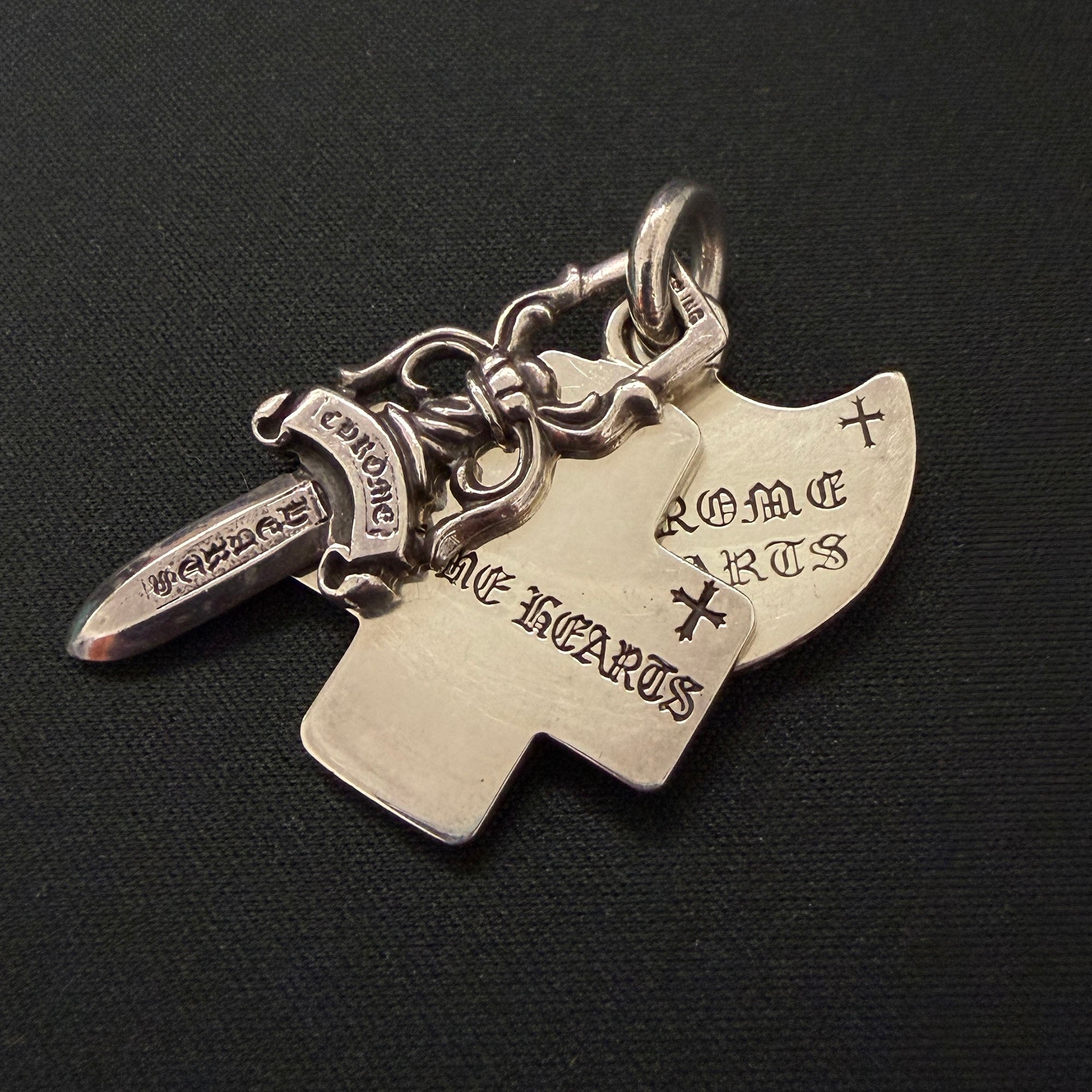 CHROME HEARTS 3 TRINKETS Charm Pendant Top クロムハーツ 3 トリンケッツ チャーム ペンダントトップ