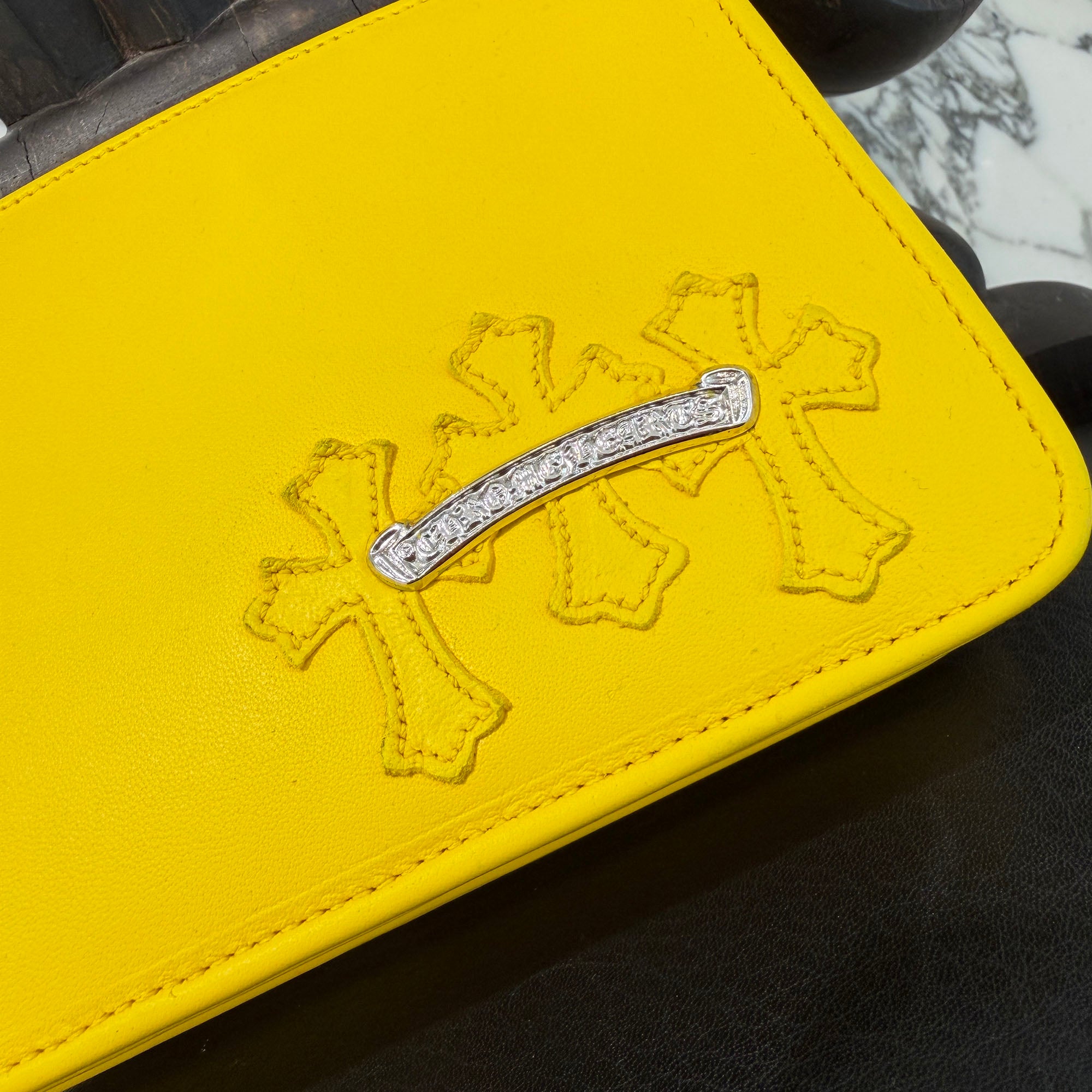 CHROME HEARTS The Night Leather Hand Bag クロムハーツ ザ・ナイト レザー ハンドバッグ