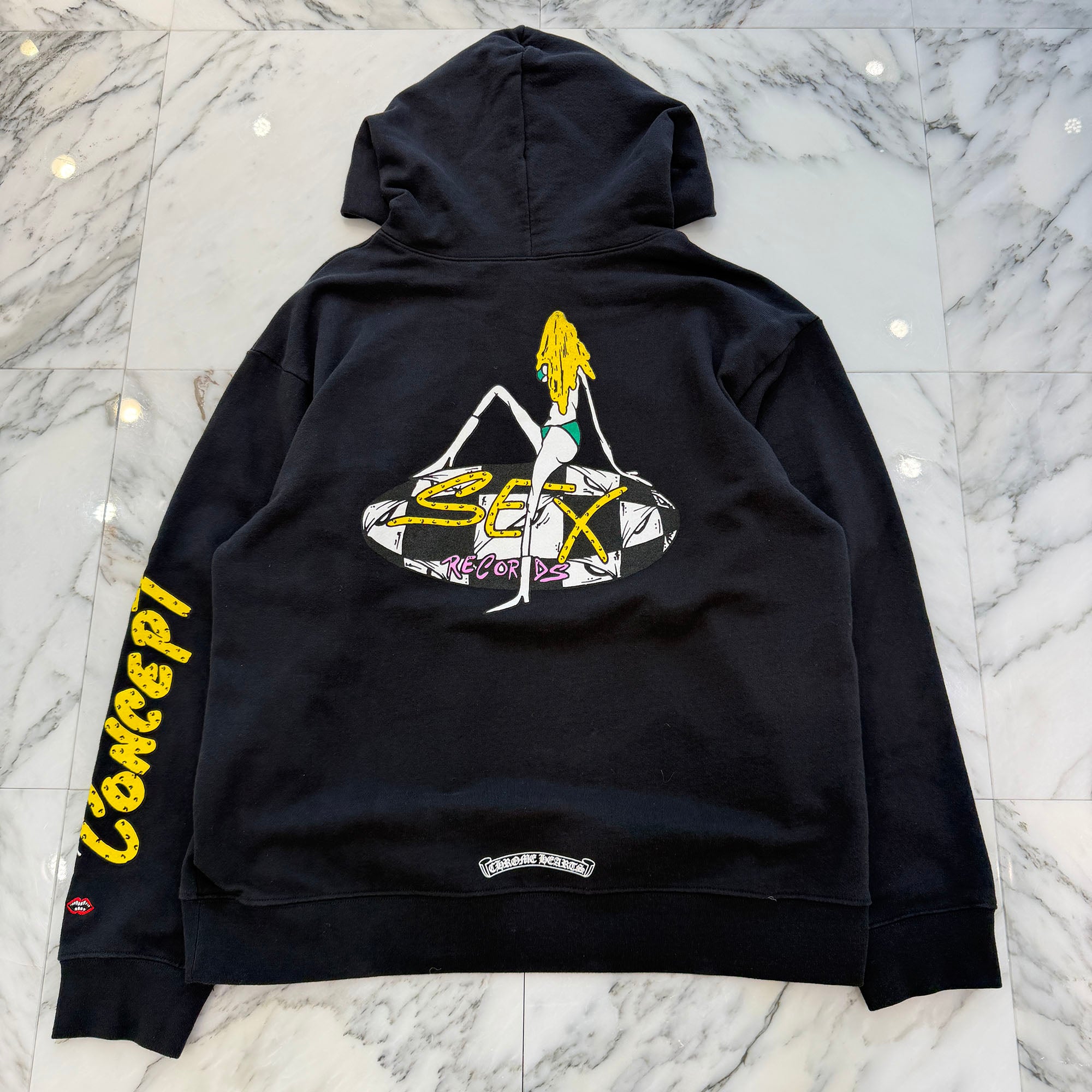 CHROME HEARTS×MATTY BOY Sex Records PPO Concept Pullover Hoodie Size XL クロムハーツ×マッティボーイ セックスレコードPPOコンセプト プルオーバー フーディー サイズXL