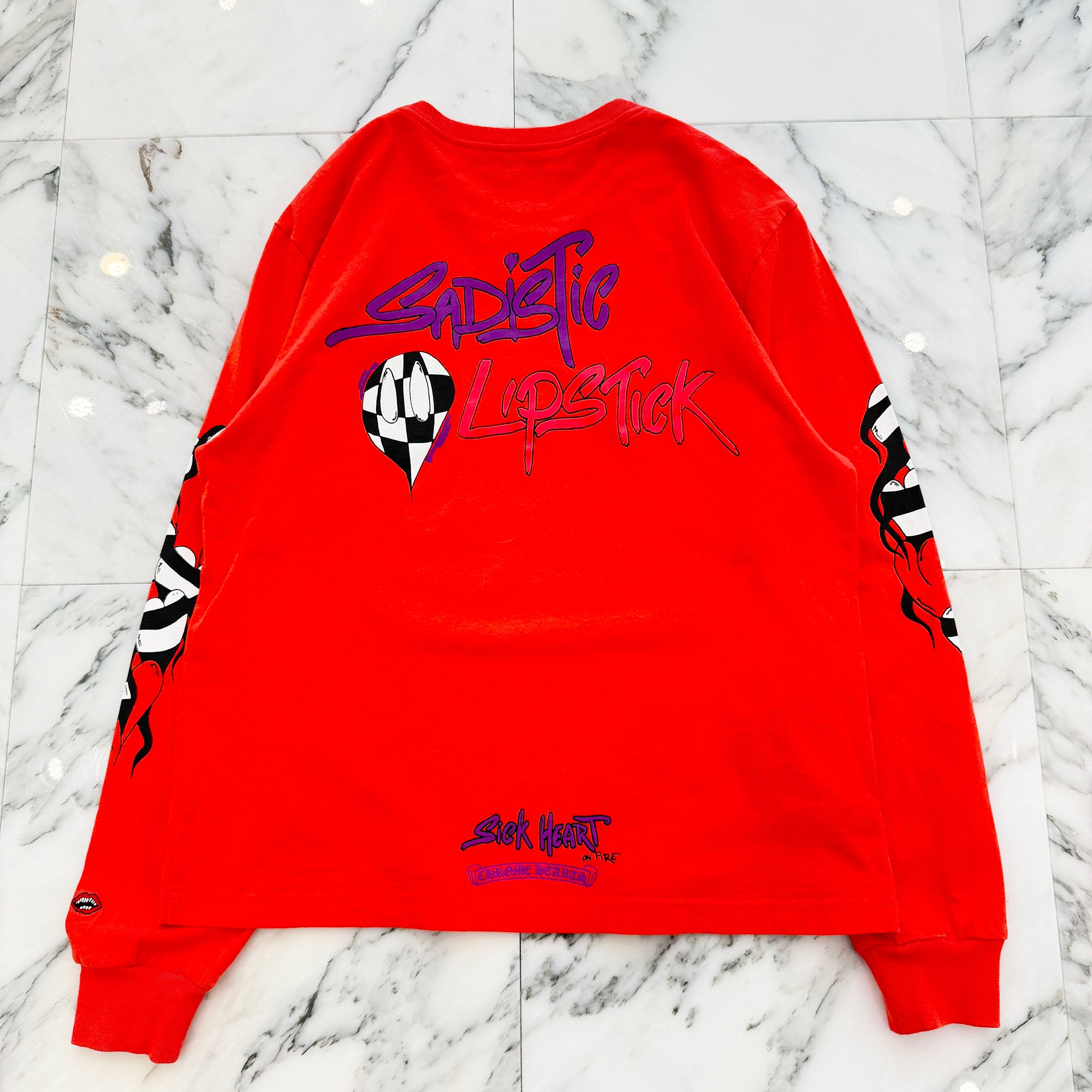 CHROME HEARTS×MATTY BOY 2023SS Sadistic Lipstick Long Sleeve Tee Size L クロムハーツ × マッティボーイ サディスティックリップスティック ロングスリーブTシャツ サイズL