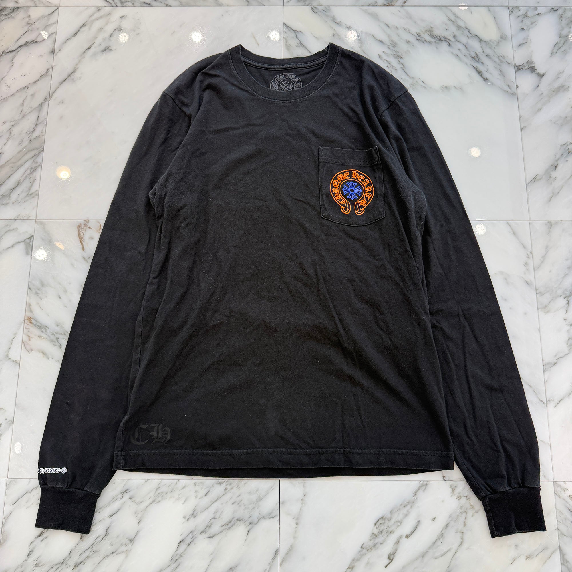 CHROME HEARTS STAFF Horseshoe Long Sleeve Tee Size M クロムハーツ スタッフ ホースシュー ロングスリーブTシャツ サイズM