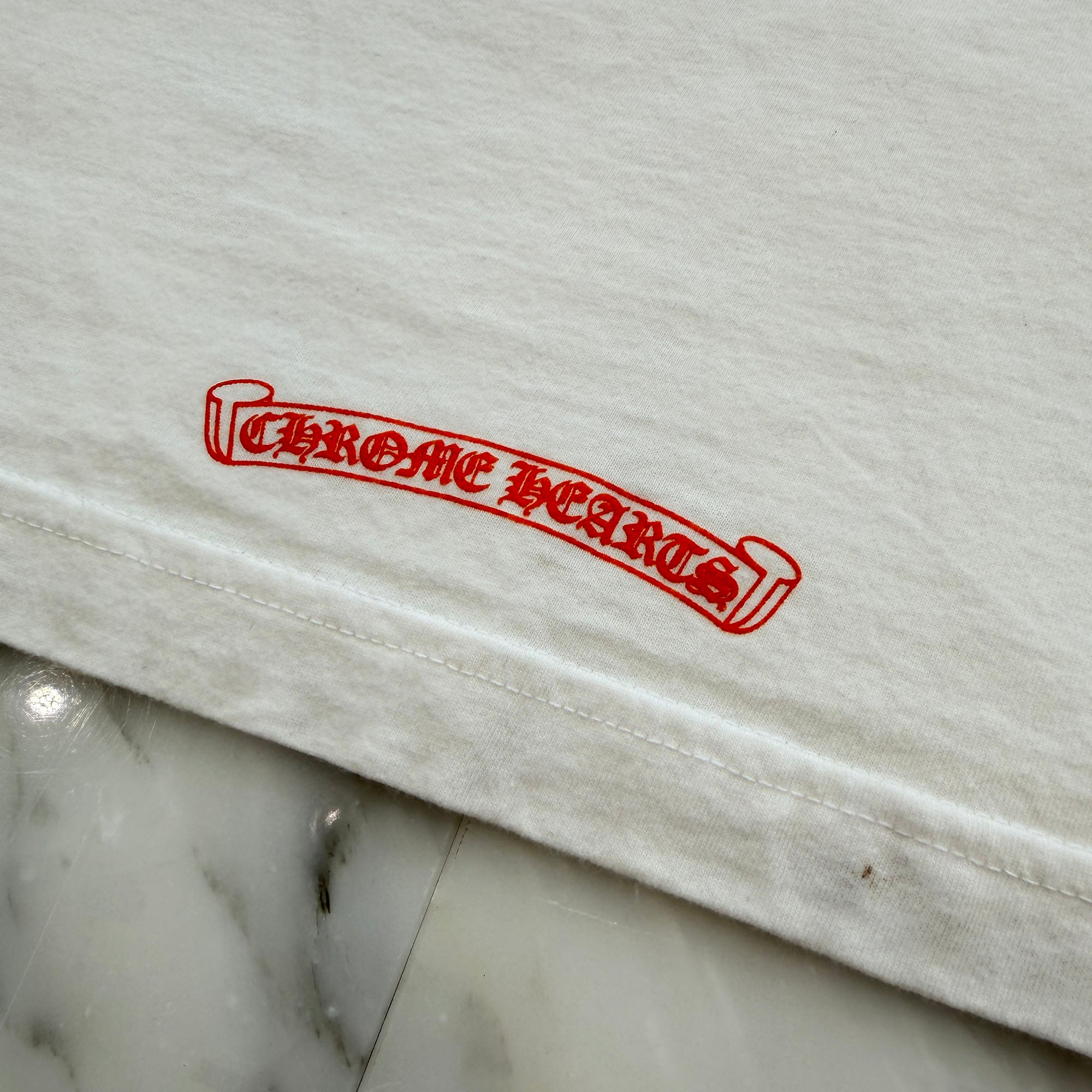 CHROME HEARTS King Taco 3 Cemetery Cross Print Long Sleeve Tee Size M クロムハーツ キングタコ 3 セメタリークロス プリント ロングスリーブ Tシャツ サイズM