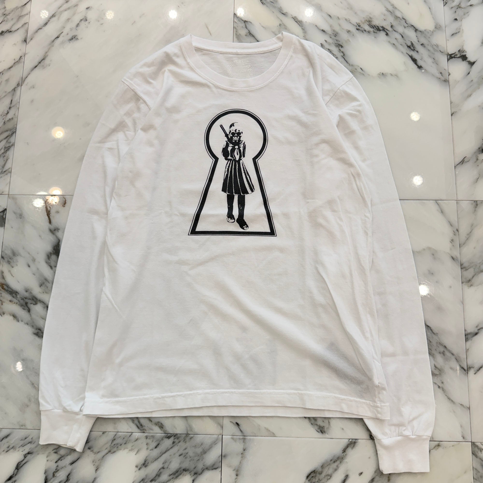 CHROME HEARTS FOTI Skippy Keyhole Long Sleeve Tee Size M クロムハーツ フォティ スキッピー キーホール ロングスリーブTシャツ サイズM
