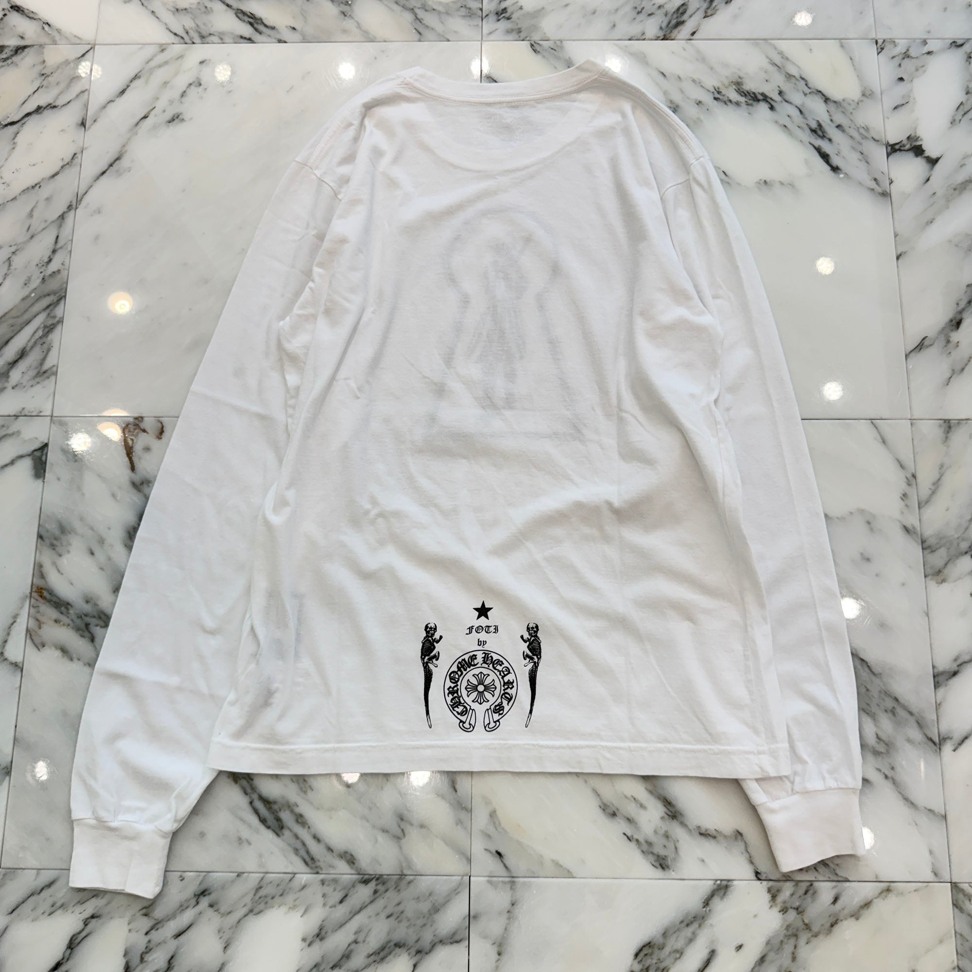 CHROME HEARTS FOTI Skippy Keyhole Long Sleeve Tee Size M クロムハーツ フォティ スキッピー キーホール ロングスリーブTシャツ サイズM