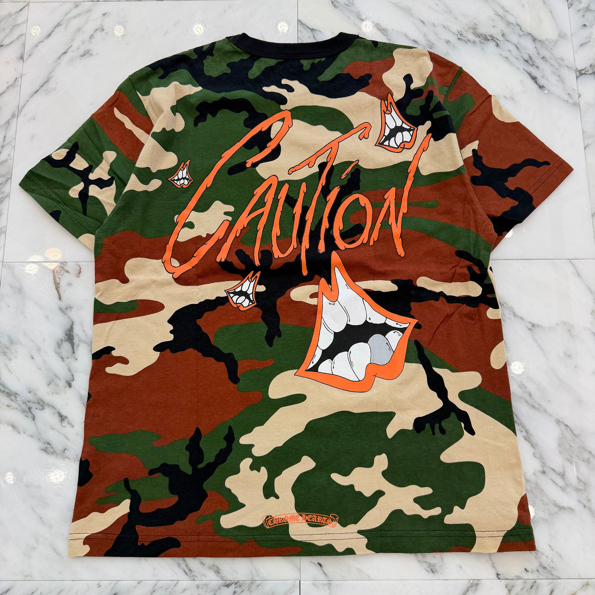 CHROME HEARTS × MATTY BOY 2022SS PPO CAUTION Tee Size XL クロムハーツ × マッティボーイ コーションTシャツ サイズXL