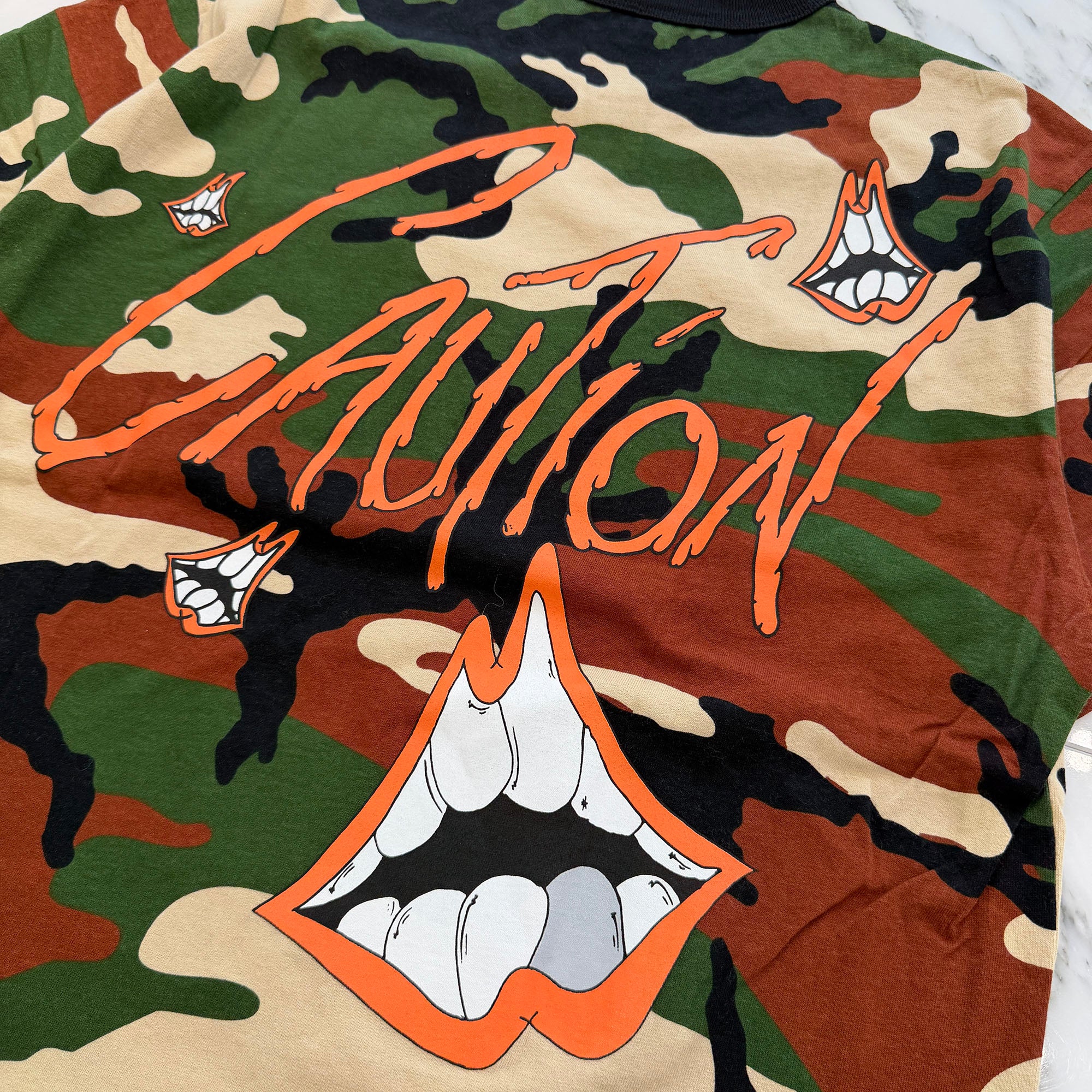 CHROME HEARTS × MATTY BOY 2022SS PPO CAUTION Tee Size XL クロムハーツ × マッティボーイ コーションTシャツ サイズXL