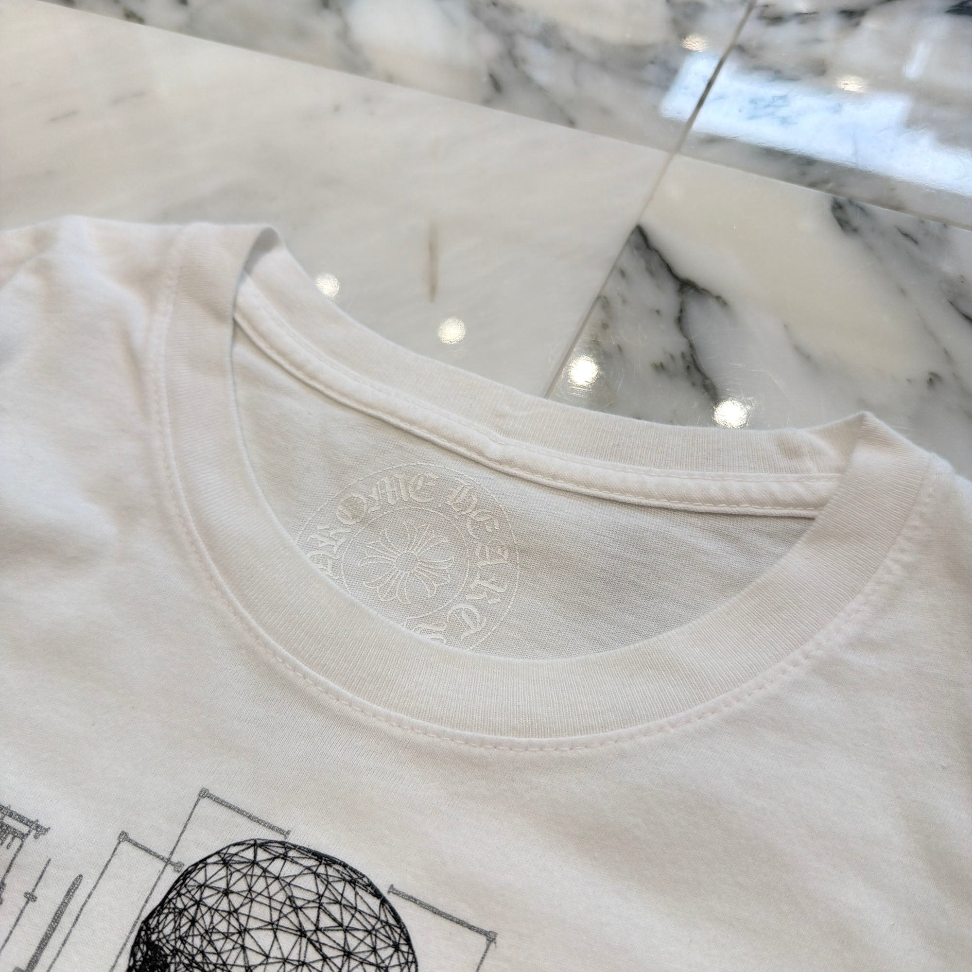 CHROME HEARTS FOTI JARVIS Schematic Print Tee Size M クロムハーツ ジャービス スキマティック プリント Tシャツ サイズM