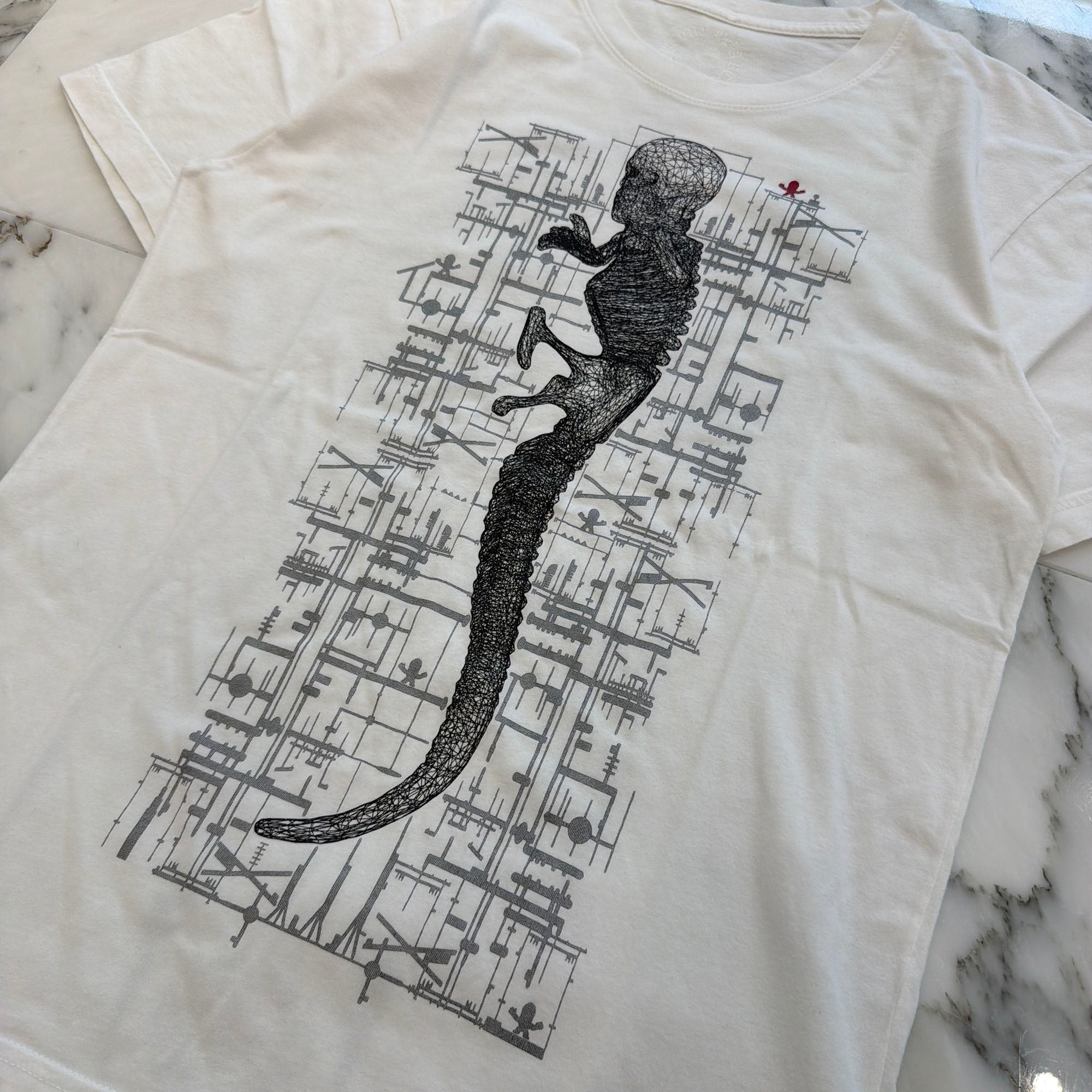 CHROME HEARTS FOTI JARVIS Schematic Print Tee Size M クロムハーツ ジャービス スキマティック プリント Tシャツ サイズM