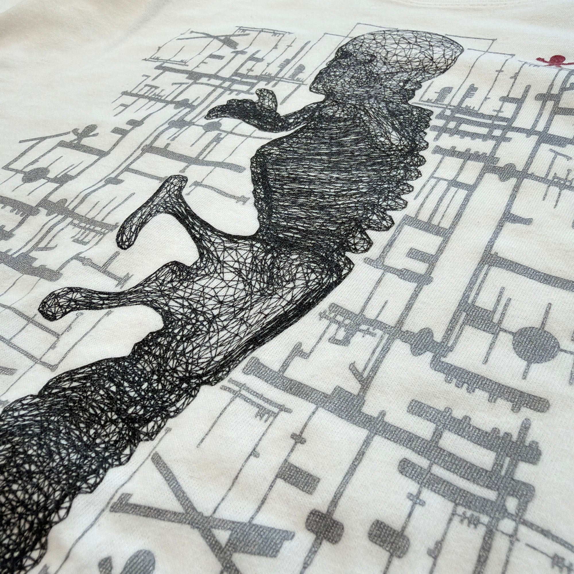 CHROME HEARTS FOTI JARVIS Schematic Print Tee Size M クロムハーツ ジャービス スキマティック プリント Tシャツ サイズM