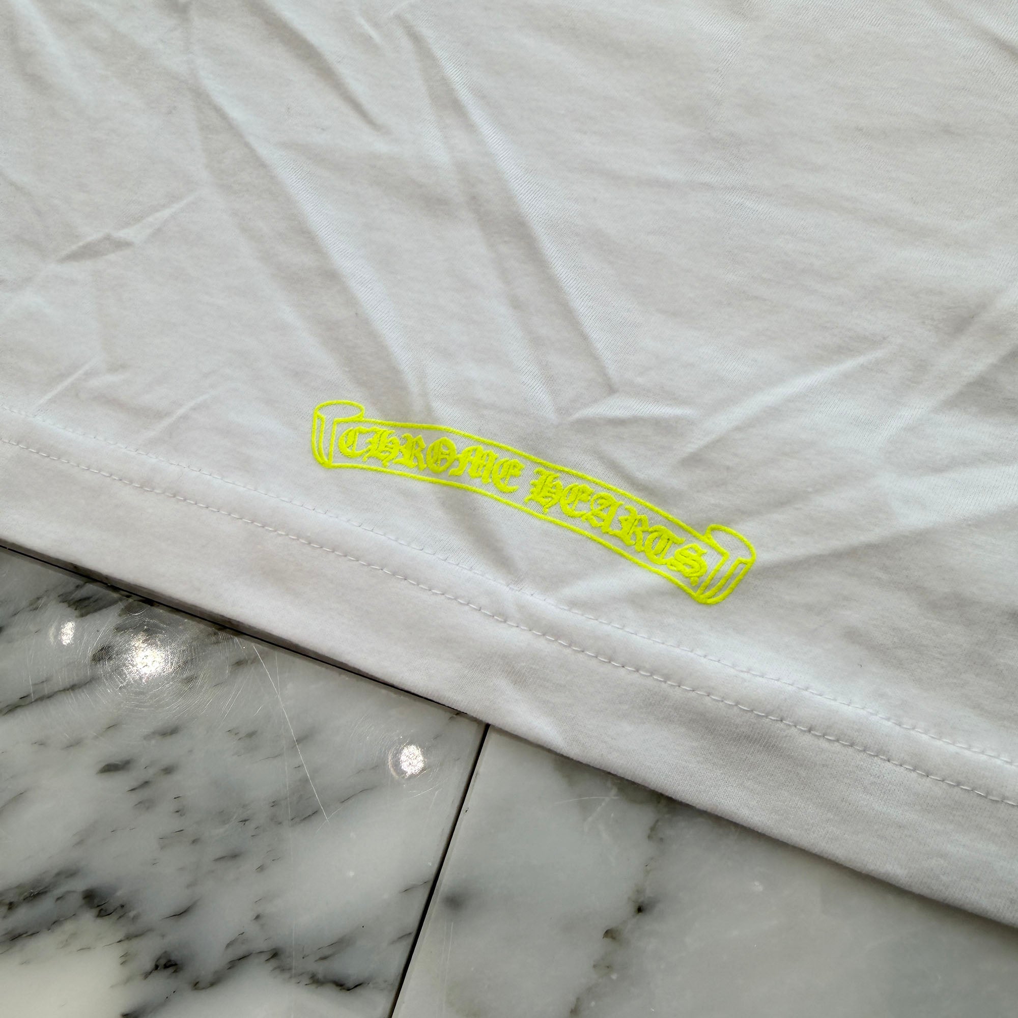 CHROME HEARTS Neon Yellow Horseshoe Tee Size S クロムハーツ ネオンイエロー ホースシュー Tシャツ サイズS