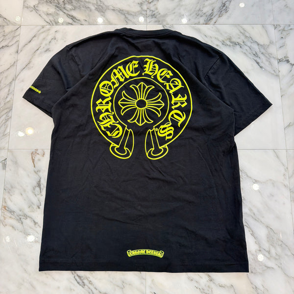 CHROME HEARTS Neon Yellow Horseshoe Tee Size XL クロムハーツ ネオンイエロー ホースシュー Tシャツ サイズXL