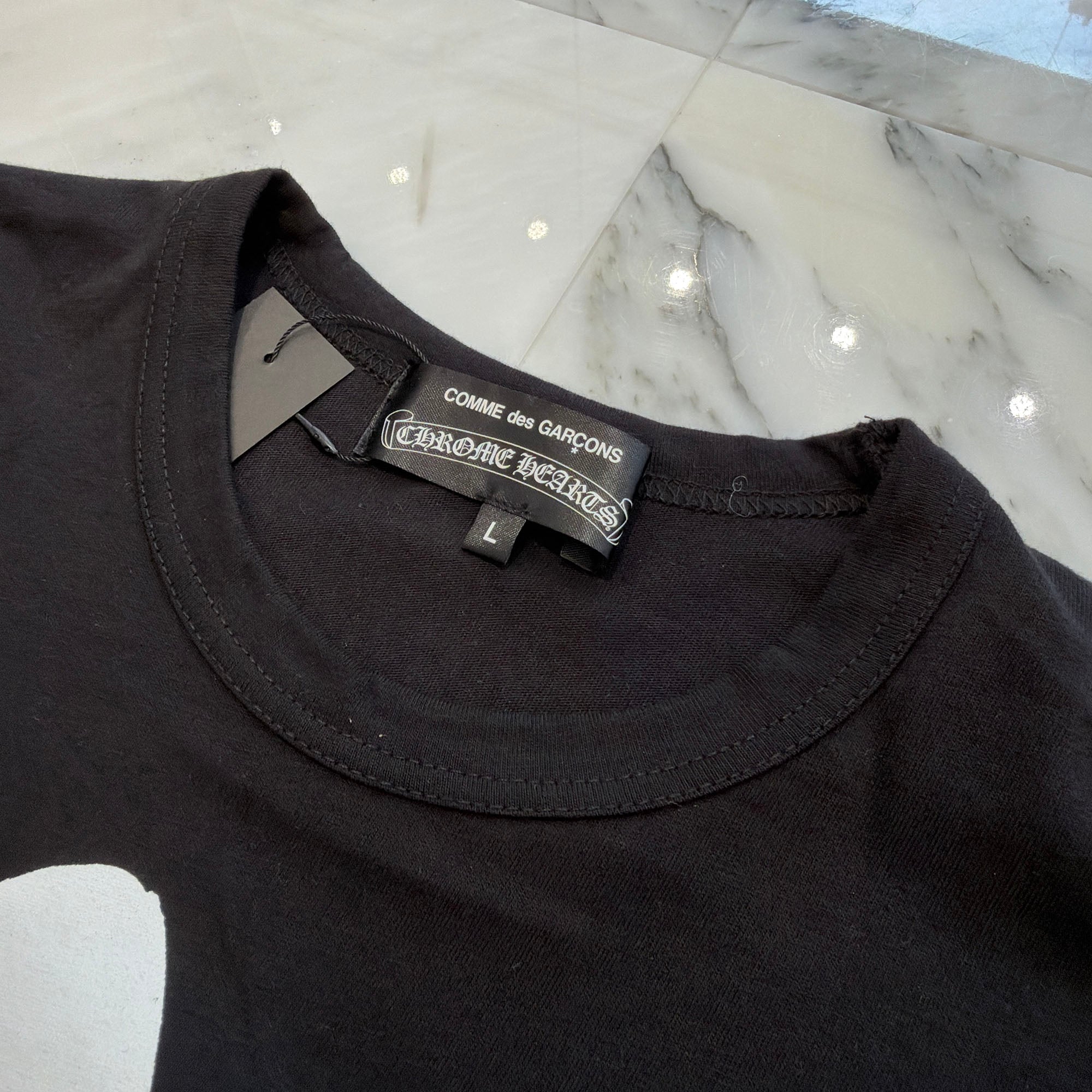CHROME HEARTS × COMME des GARCONS Dover Street Market Tee Size L クロムハーツ × コムデギャルソン ドーバーストリート マーケット Tシャツ サイズL