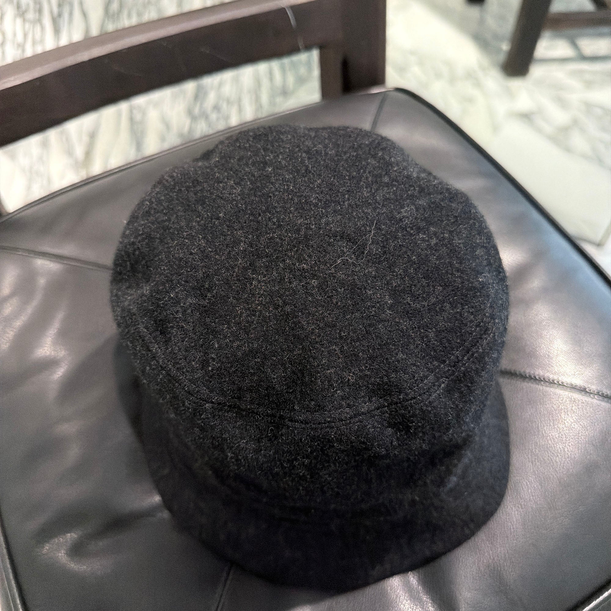 PRADA 2022AW Triangle Logo Plate Wool Bucket Hat 2HC137 1UMT Size L プラダ トライアングルロゴプレート ウール バケットハット サイズL