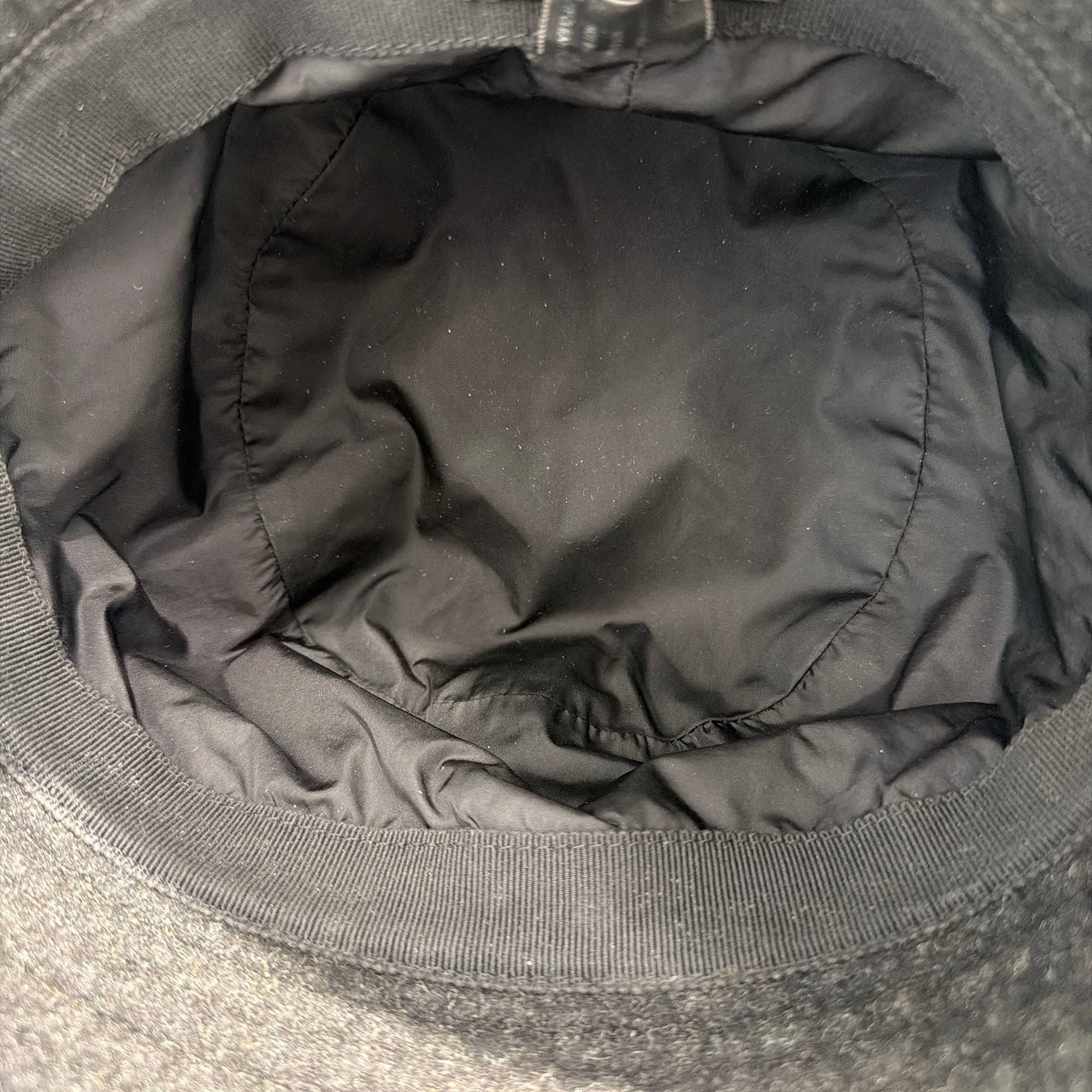 PRADA 2022AW Triangle Logo Plate Wool Bucket Hat 2HC137 1UMT Size L プラダ トライアングルロゴプレート ウール バケットハット サイズL