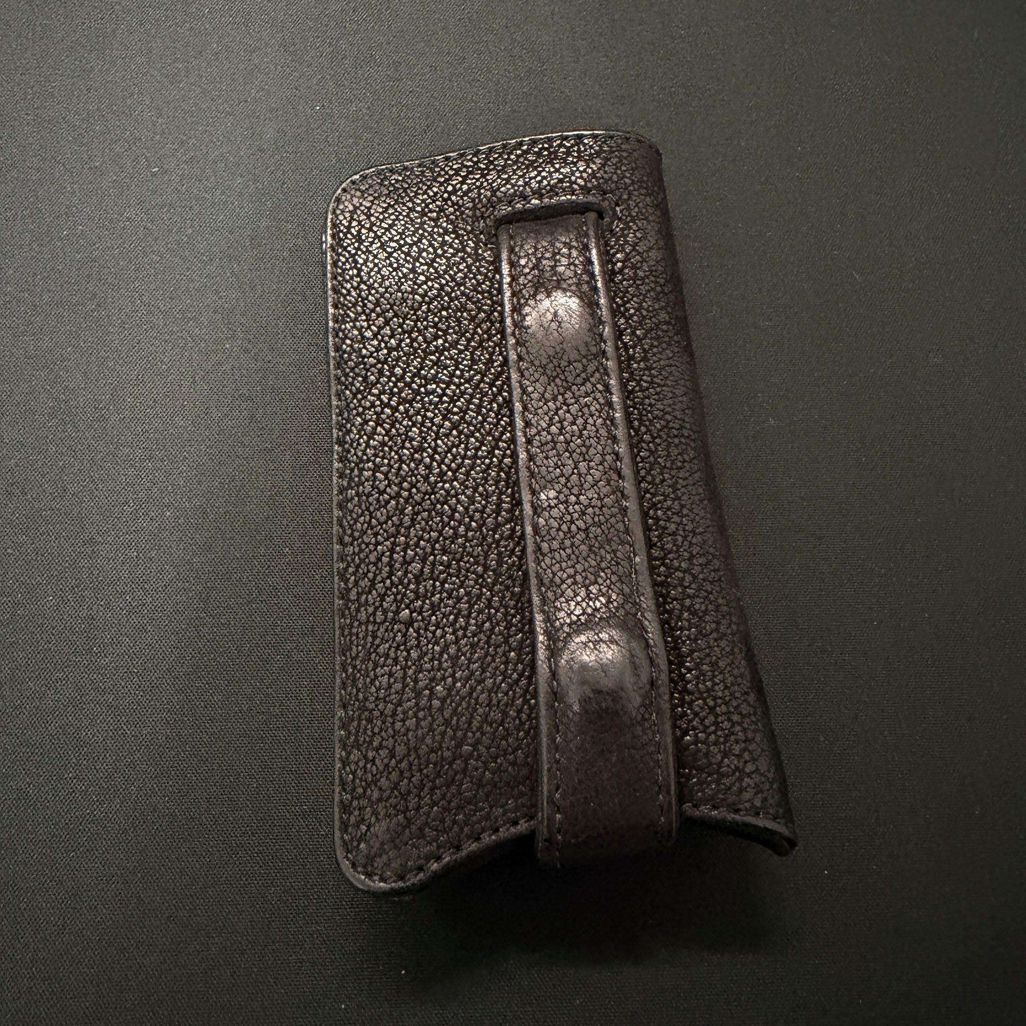 CHROME HEARTS Destroyed Leather Cross Ball Snap Button Key Case クロムハーツ デストロイレザー クロスボール スナップボタン キーケース