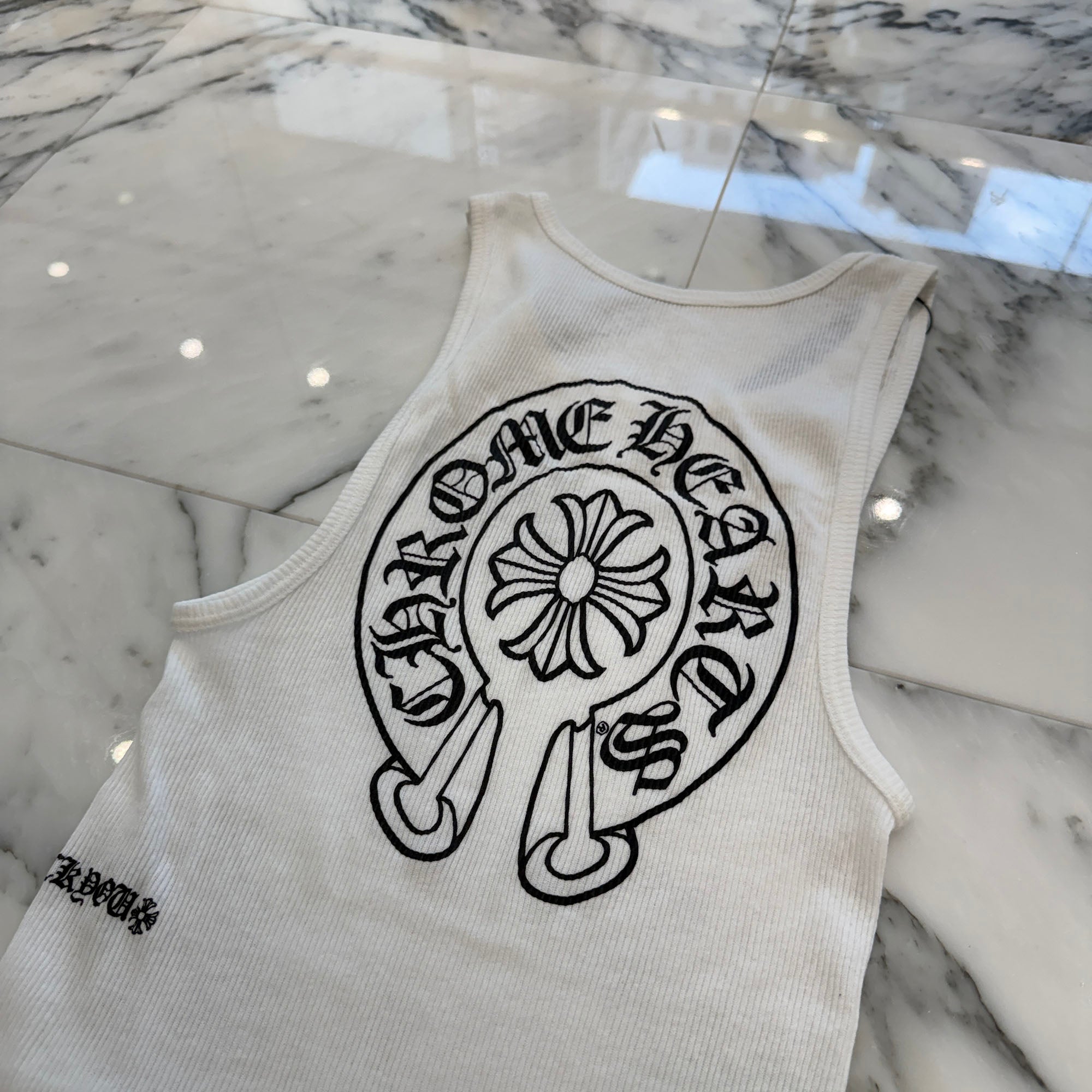 CHROME HEARTS Back Horseshoe Fuck you Print Tank Top Size M クロムハーツ バックホースシュー ファックユー プリント タンクトップ サイズM