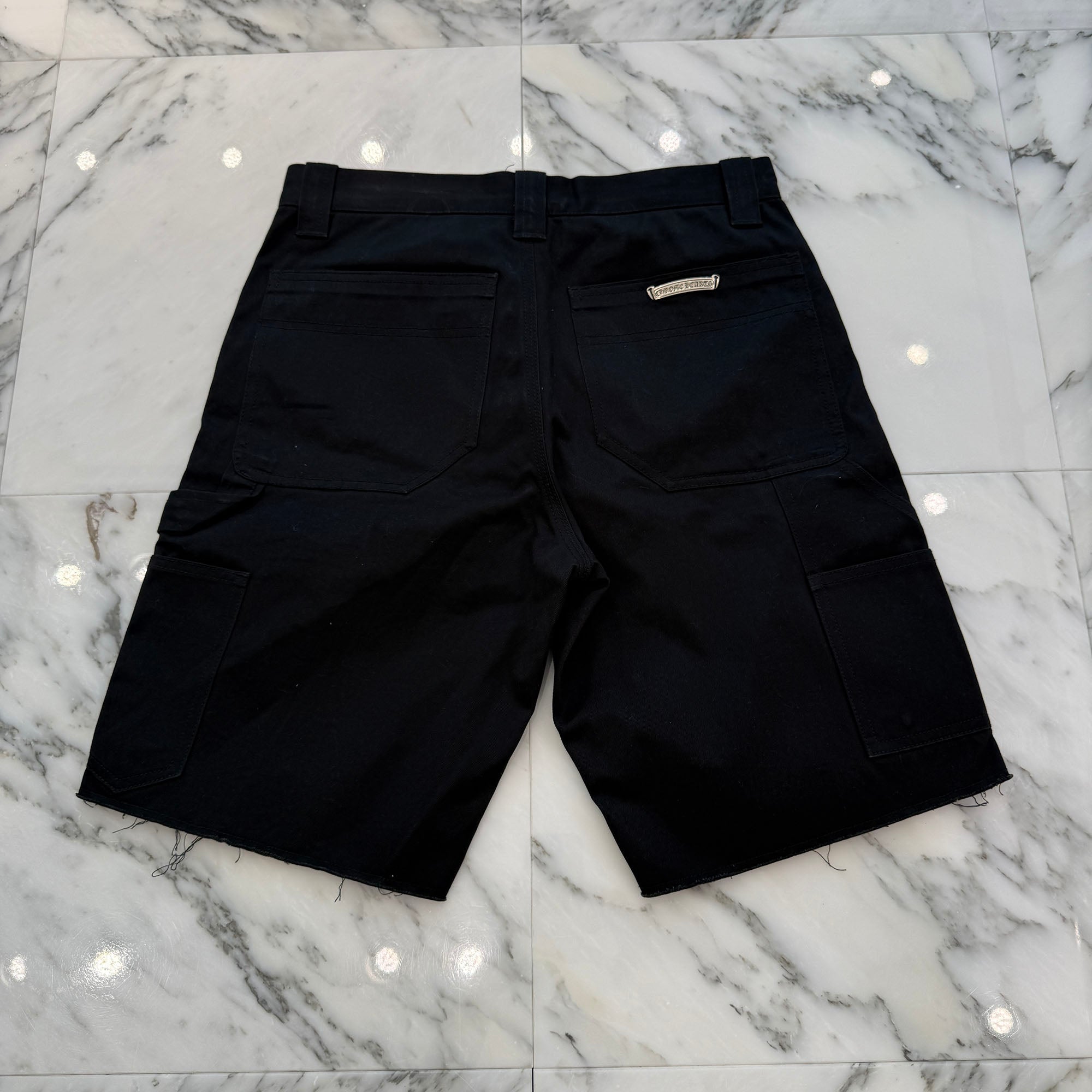 CHROME HEARTS Carpenter Cross Ball Button Denim Shorts Size 30 クロムハーツ カーペンター クロスボールボタン デニムショーツ サイズ30