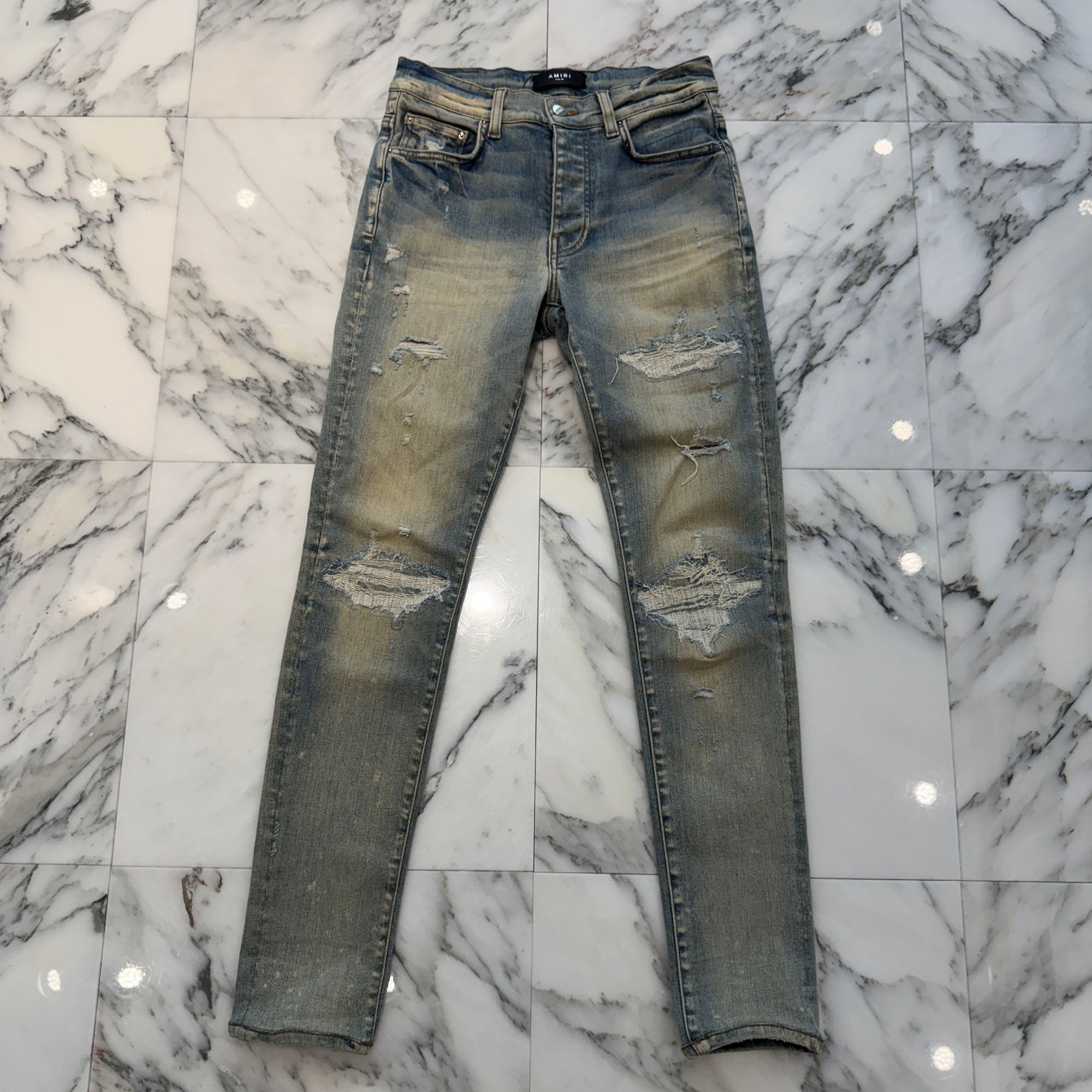 AMIRI MX1 Damage Skinny Denim Pants Size 29 アミリ MX1 ダメージ加工 スキニー デニムパンツ サイズ29