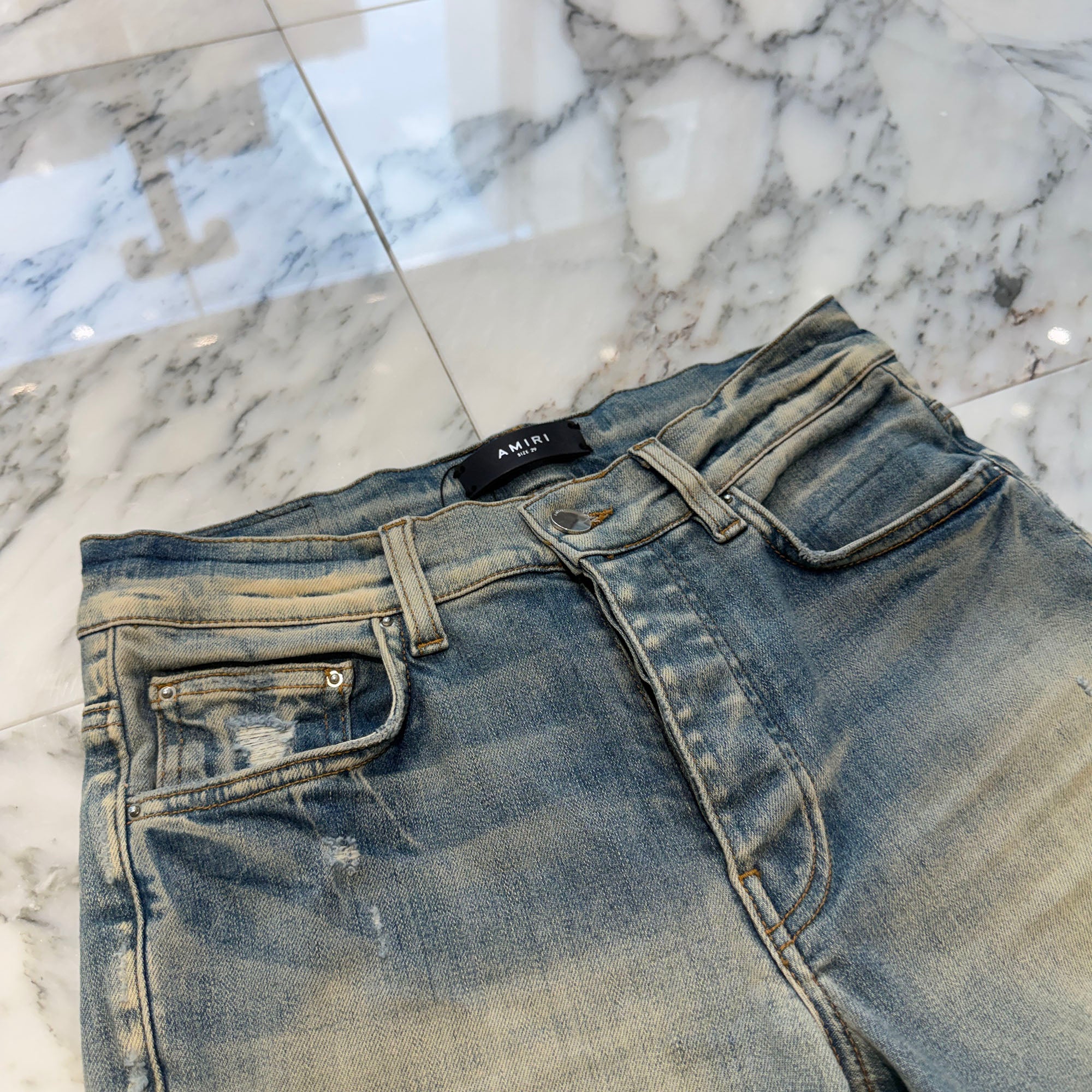 AMIRI MX1 Damage Skinny Denim Pants Size 29 アミリ MX1 ダメージ加工 スキニー デニムパンツ サイズ29