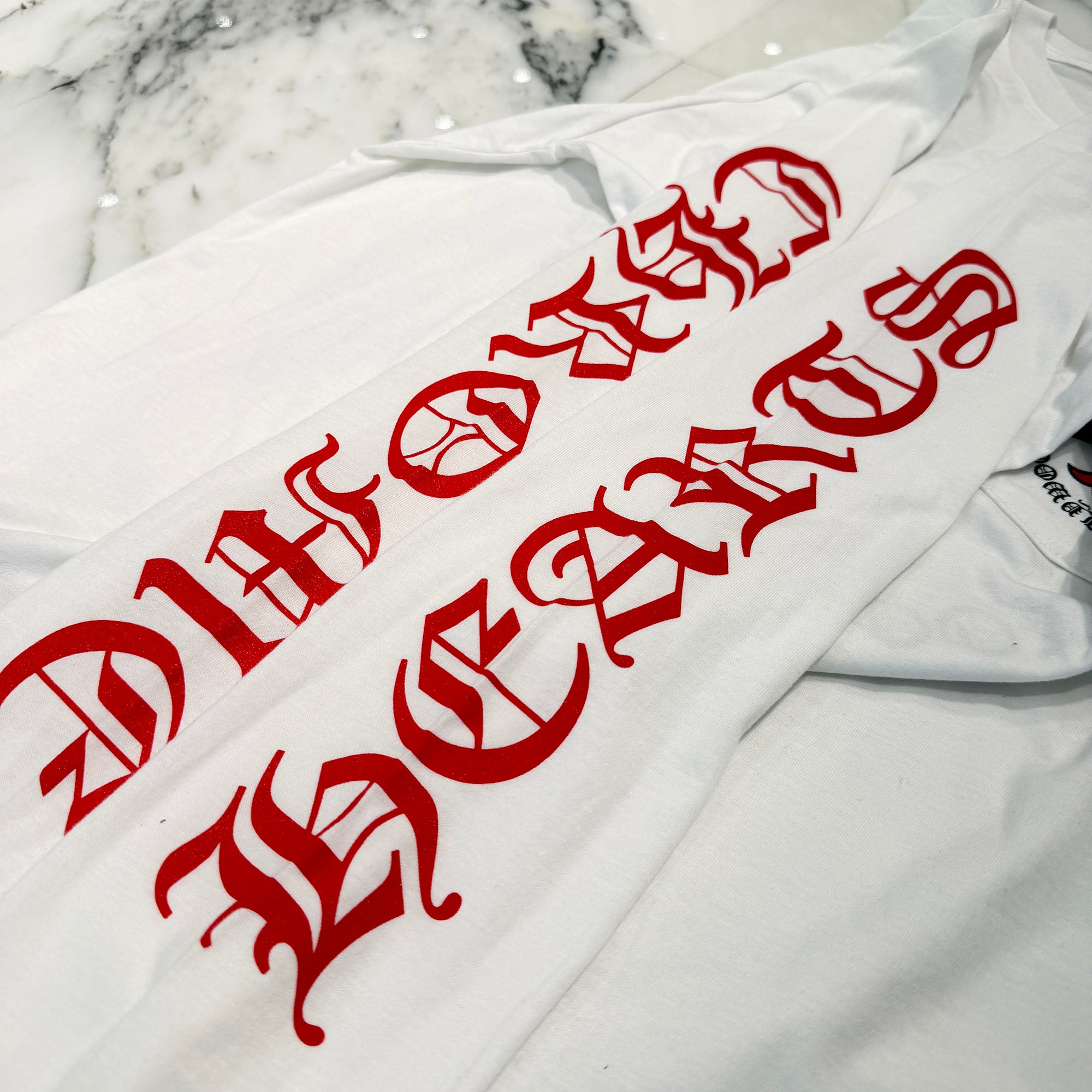 CHROME HEARTS Made In Hollywood Red CH Plus Long Sleeve Tee Size M クロムハーツ メイドインハリウッド CHプラス ロングスリーブTシャツ サイズM