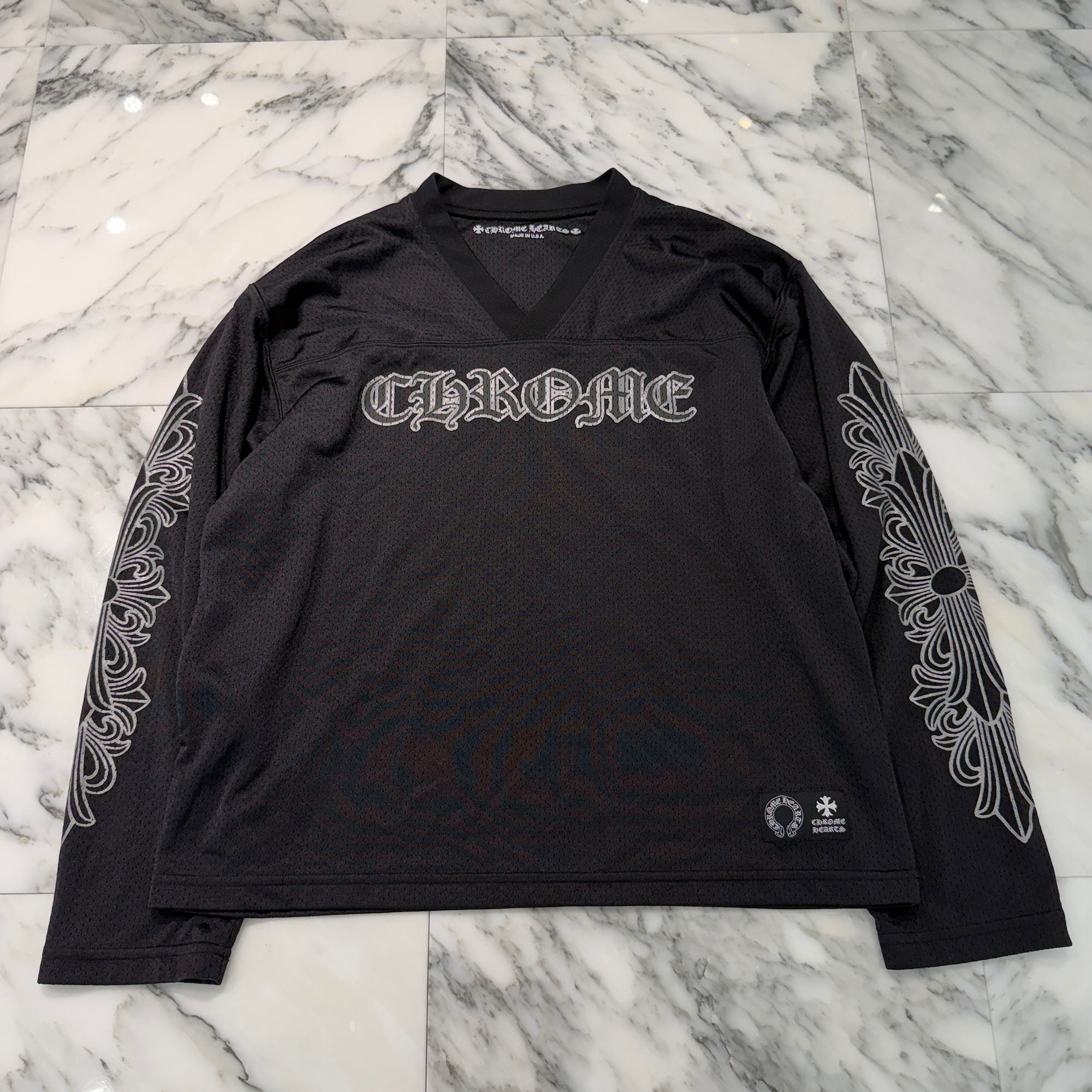 CHROME HEARTS Mesh Warm Up Jersey Size S クロムハーツ メッシュウォームアップジャージー サイズS