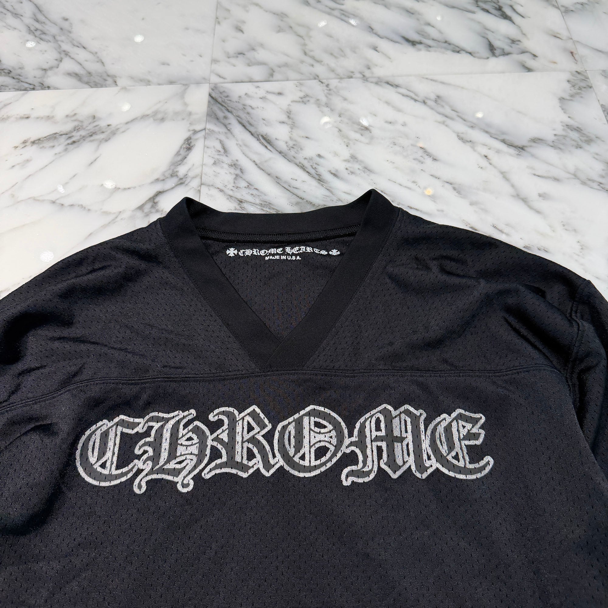 CHROME HEARTS Mesh Warm Up Jersey Size S クロムハーツ メッシュウォームアップジャージー サイズS