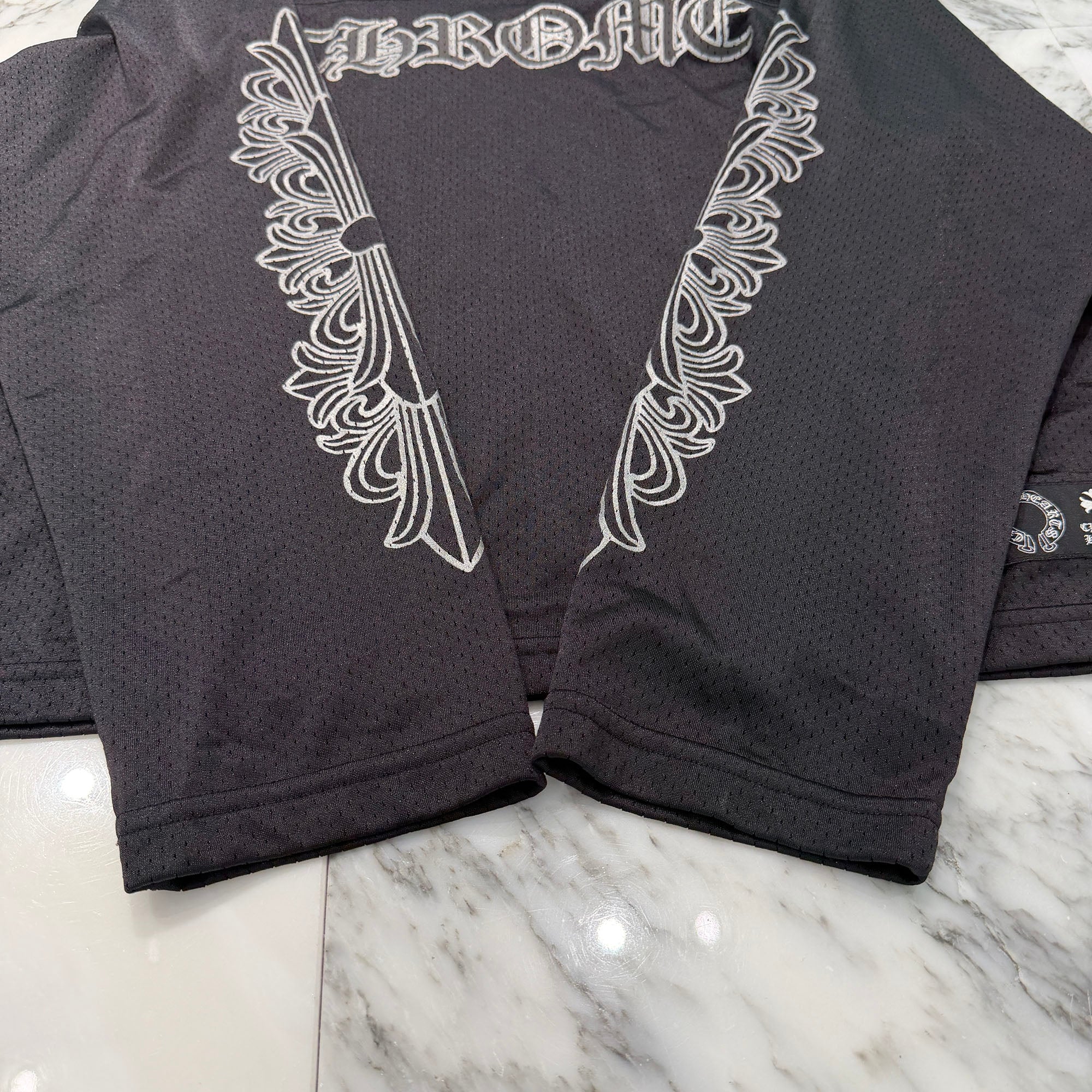 CHROME HEARTS Mesh Warm Up Jersey Size S クロムハーツ メッシュウォームアップジャージー サイズS