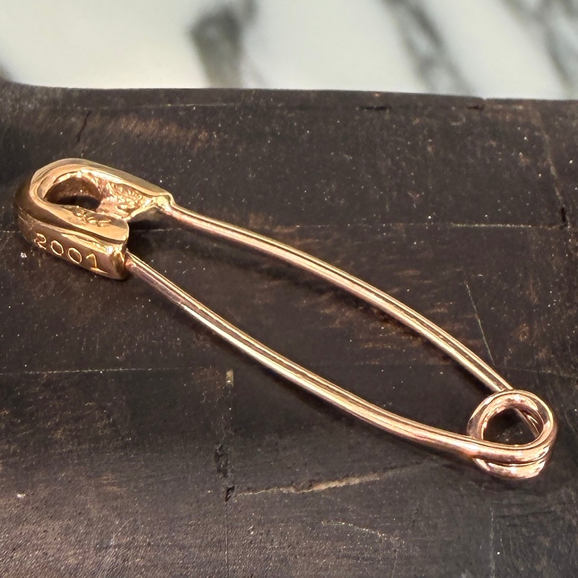 CHROME HEARTS 22K Small Safety Pin Pendant Top クロムハーツ 22K