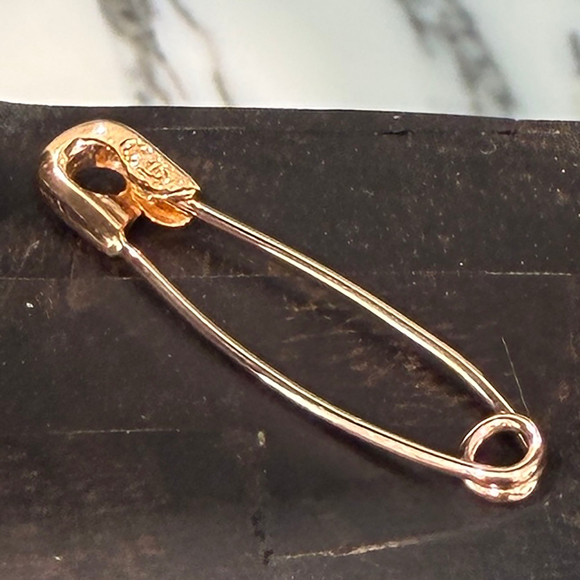 CHROME HEARTS 22K Small Safety Pin Pendant Top クロムハーツ 22K スモール セーフティ ピン ペンダントトップ