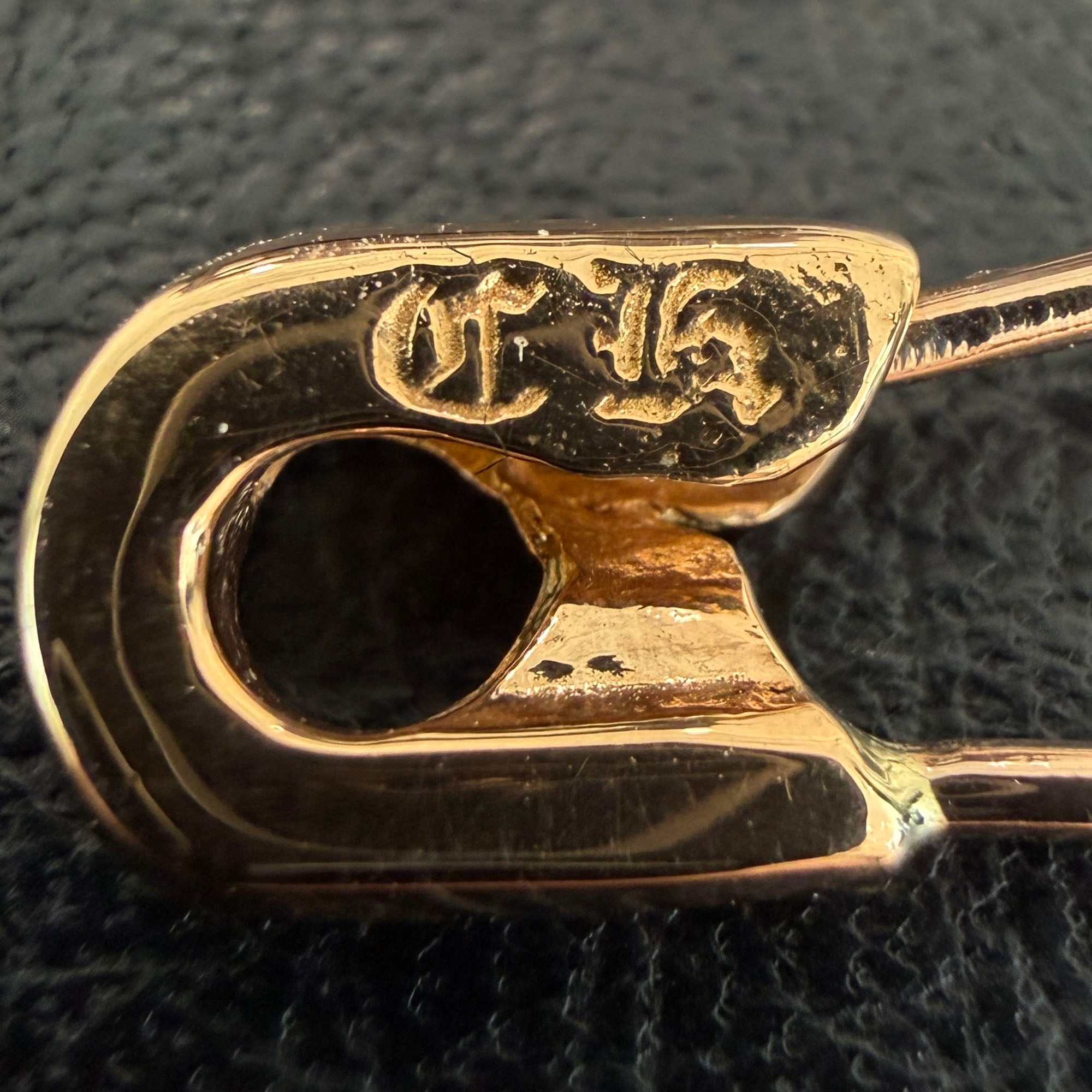 CHROME HEARTS 22K Small Safety Pin Pendant Top クロムハーツ 22K