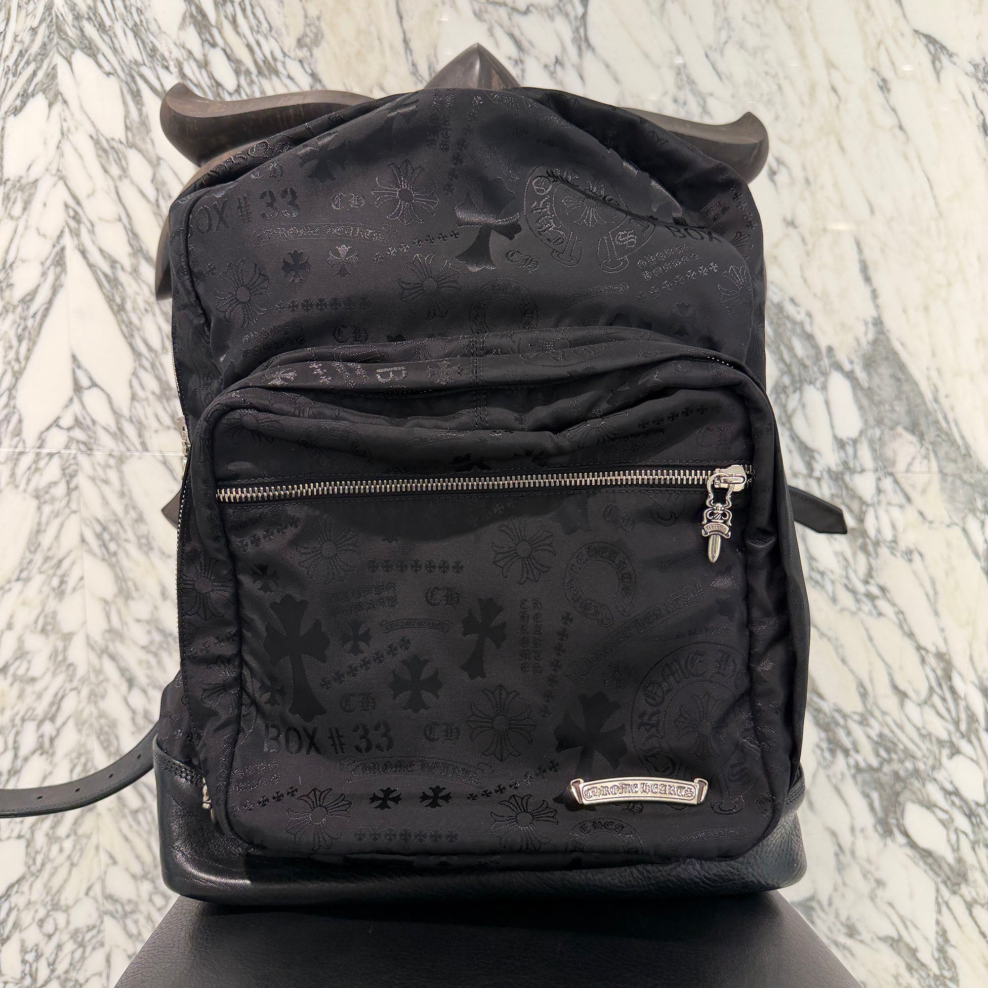 CHROME HEARTS 7th Grade Nylon Multi Logo Stencil Backpack クロムハーツ セブンスグレード ナイロン マルチ ロゴ ステンシル バックパック