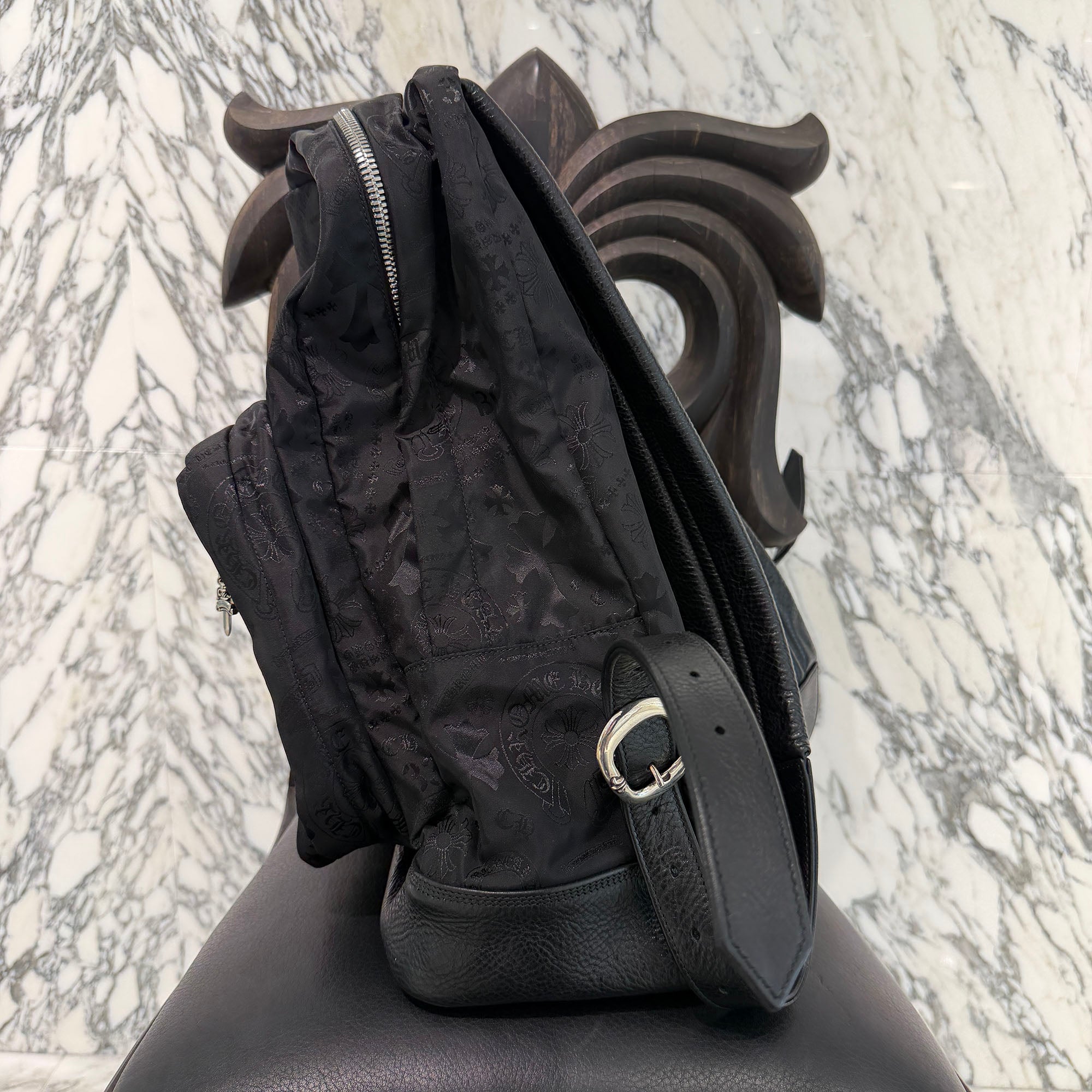 CHROME HEARTS 7th Grade Nylon Multi Logo Stencil Backpack クロムハーツ セブンスグレード ナイロン マルチ ロゴ ステンシル バックパック